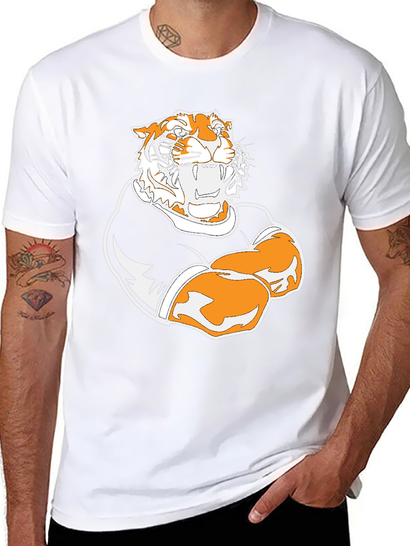Tiger Graphic Black T-Shirt