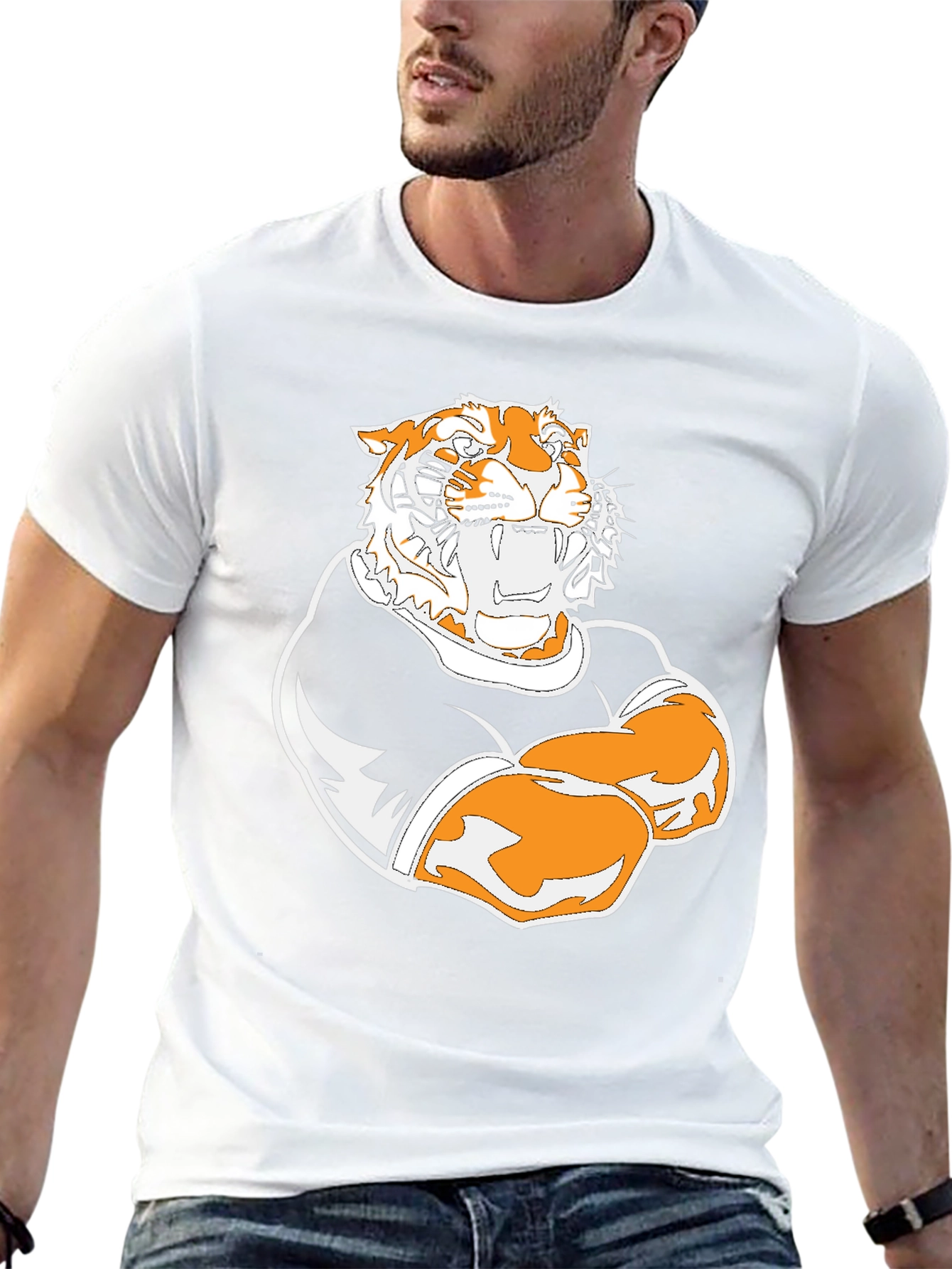 Tiger Graphic Black T-Shirt