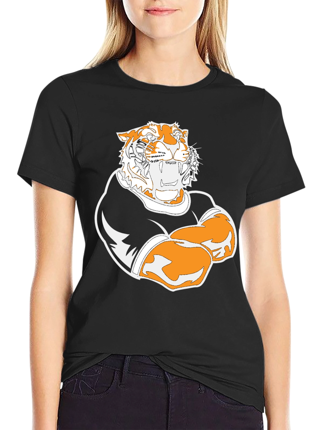 Tiger Graphic Black T-Shirt