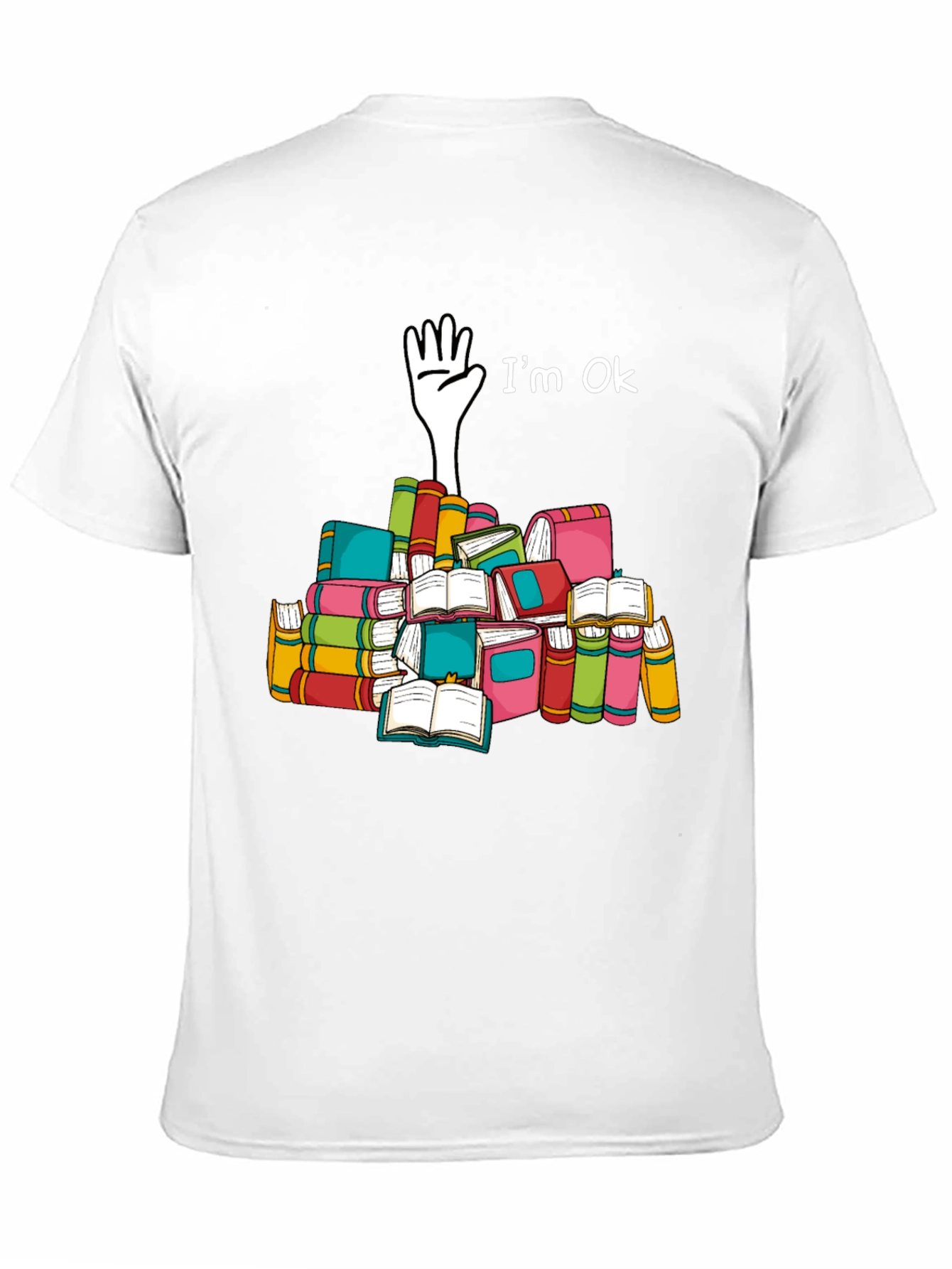 Im Ok Book Lover Graphic Tee