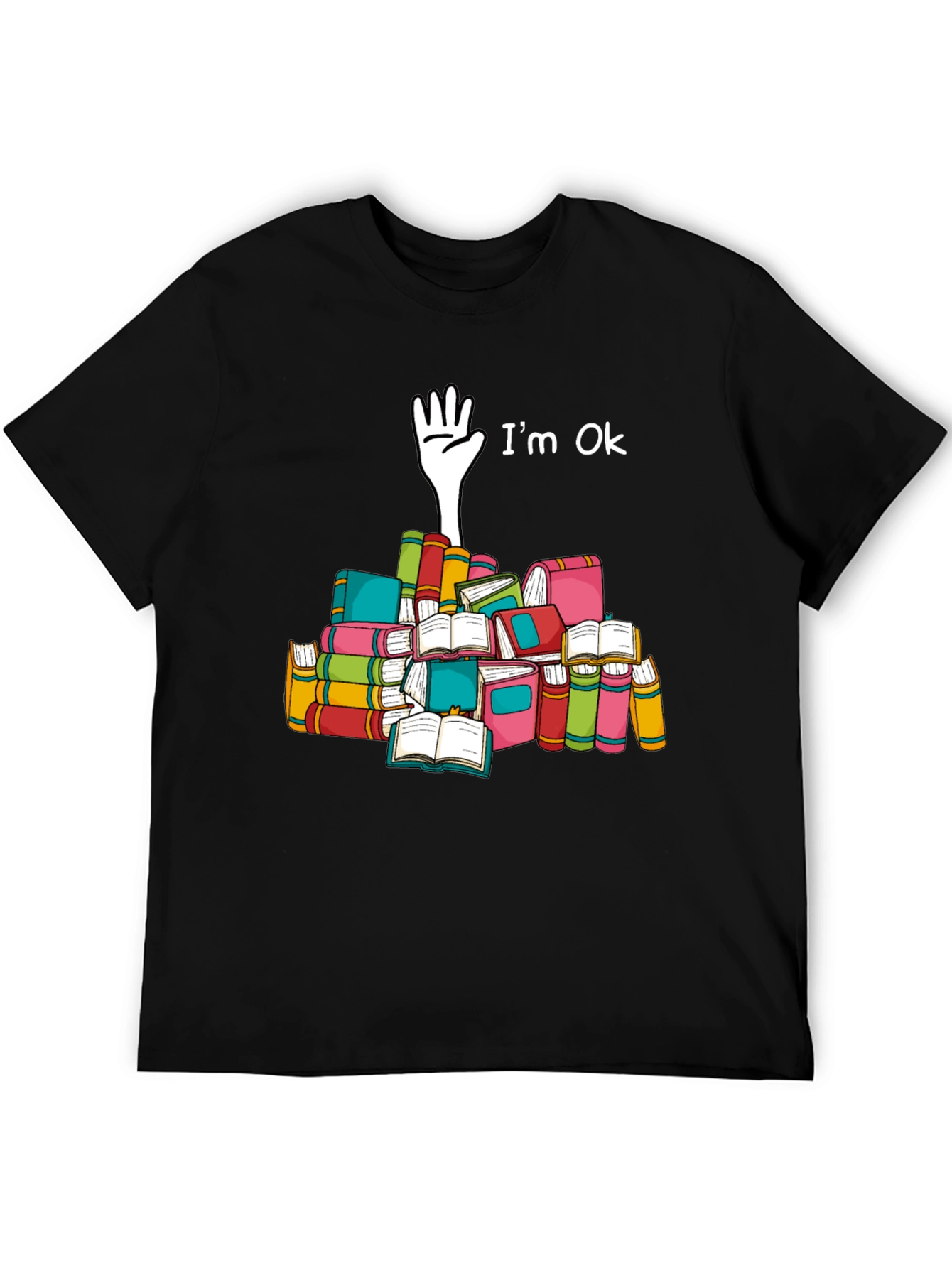 Im Ok Book Lover Graphic Tee