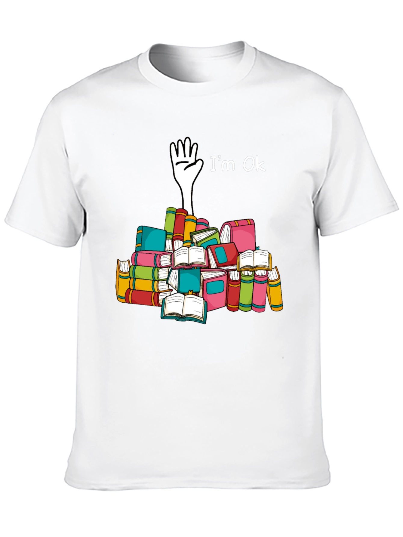 Im Ok Book Lover Graphic Tee