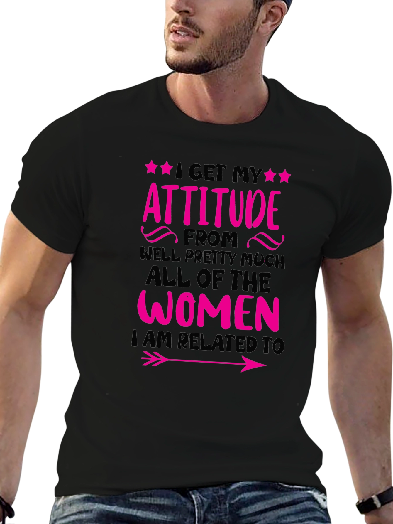 Attitude Women Related To T-Shirt