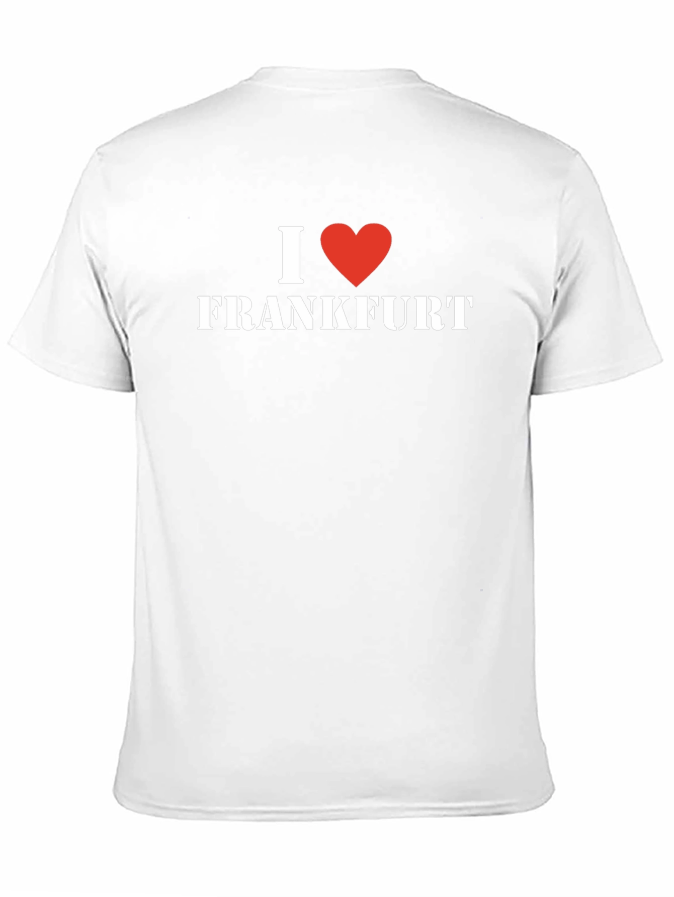 I Love Frankfurt T-Shirt - Black Cotton Tee
