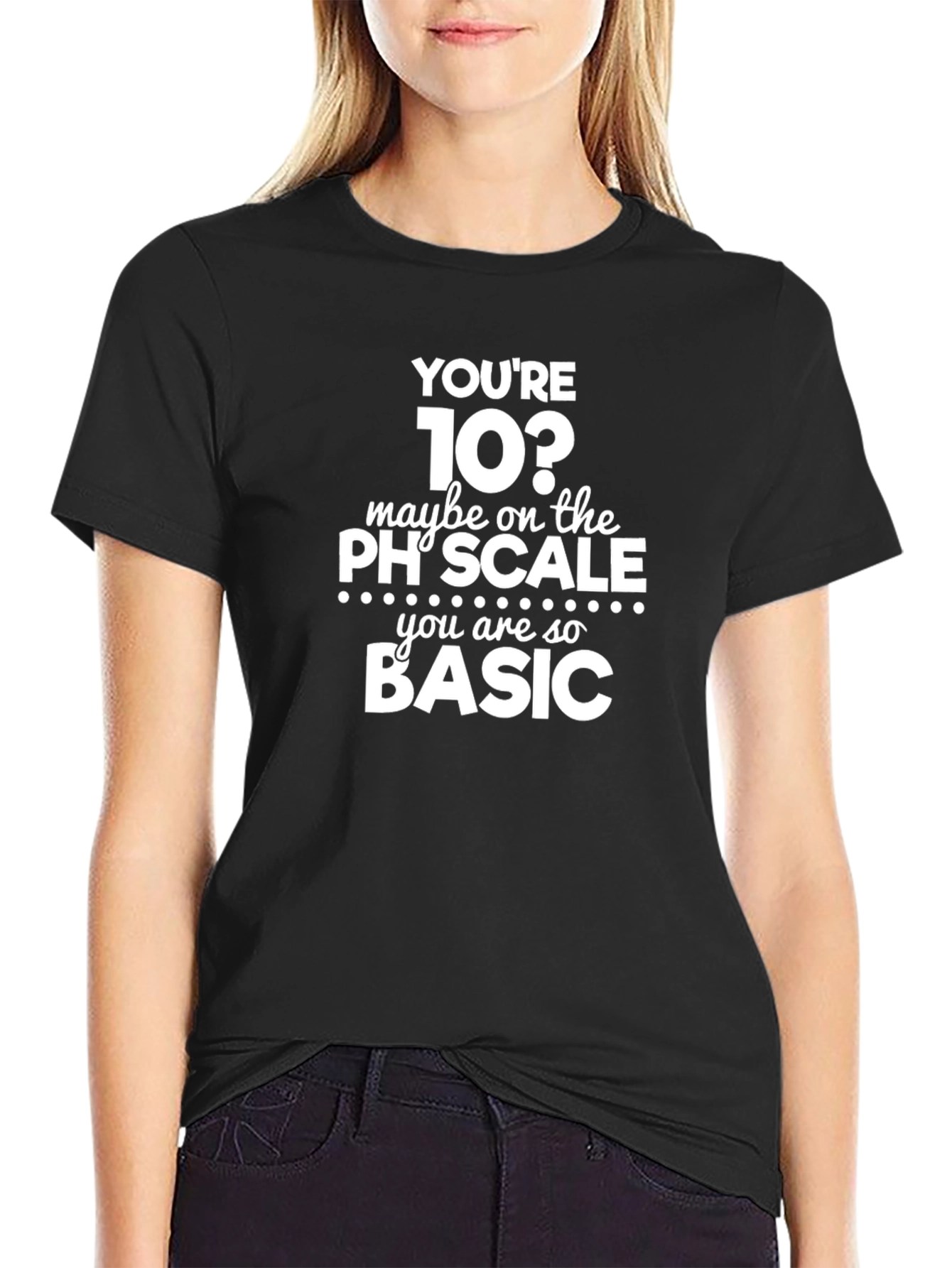 Funny Basic T-Shirt - pH Scale Humor
