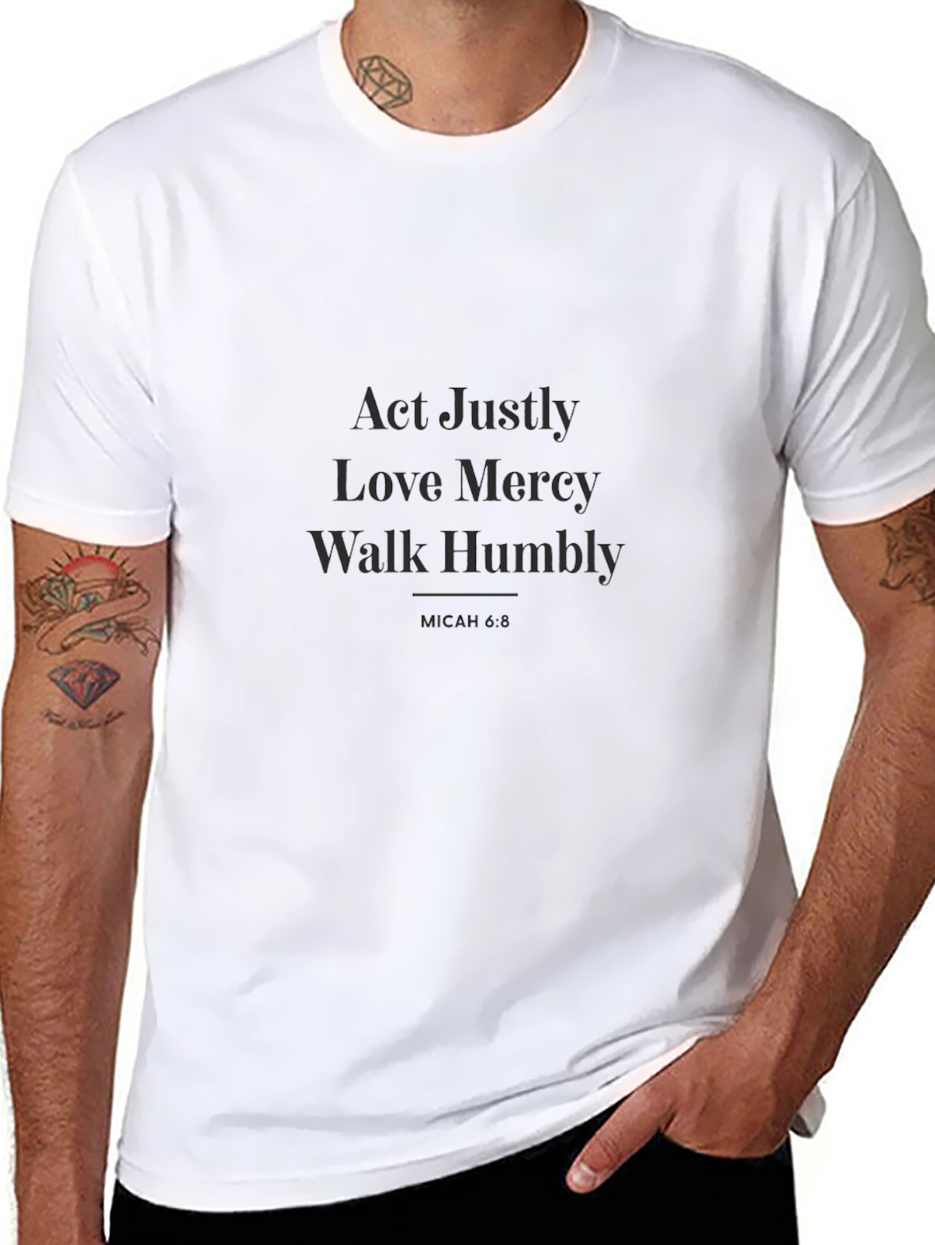 Act Justly Graphic Tee - Inspirational Unisex T-Shirt