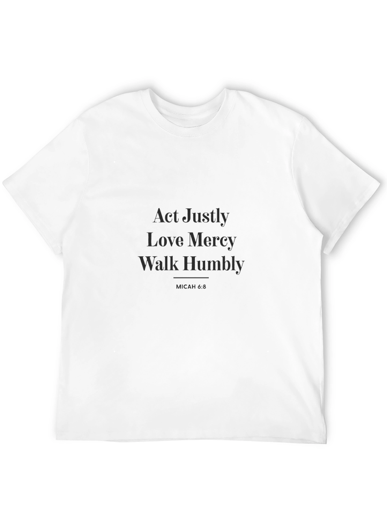 Act Justly Graphic Tee - Inspirational Unisex T-Shirt