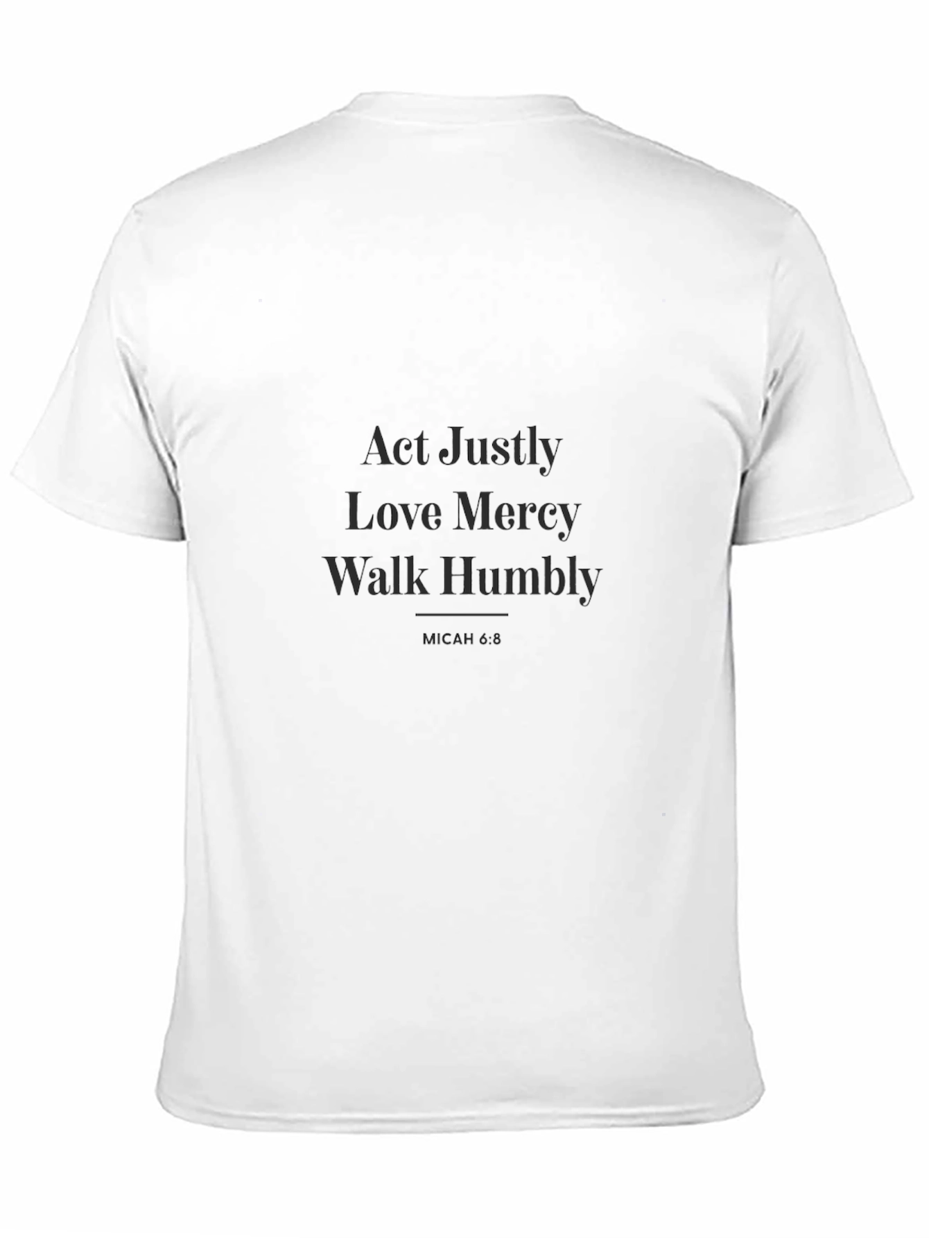 Act Justly Graphic Tee - Inspirational Unisex T-Shirt