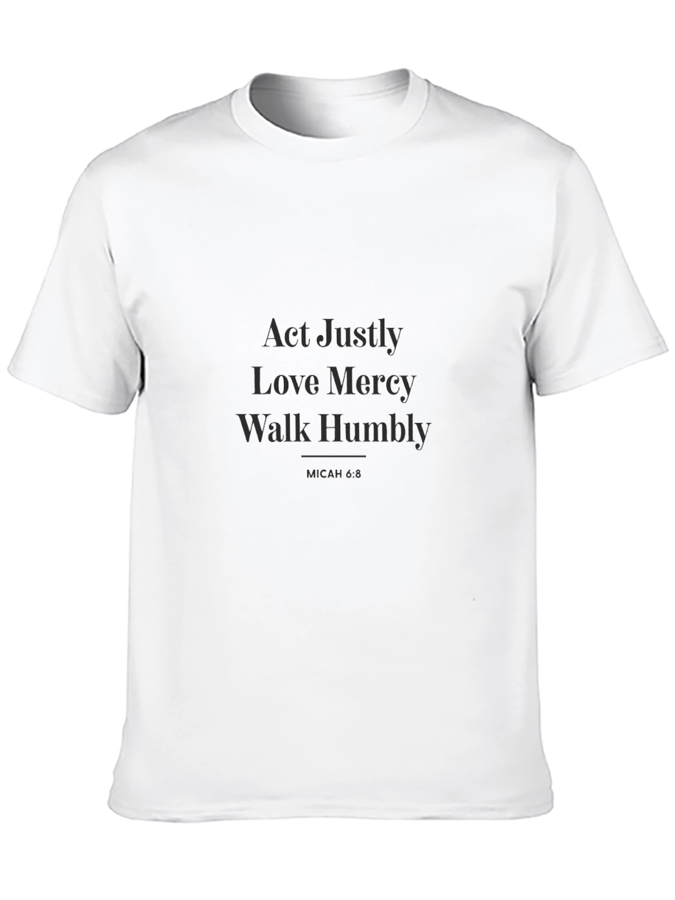 Act Justly Graphic Tee - Inspirational Unisex T-Shirt