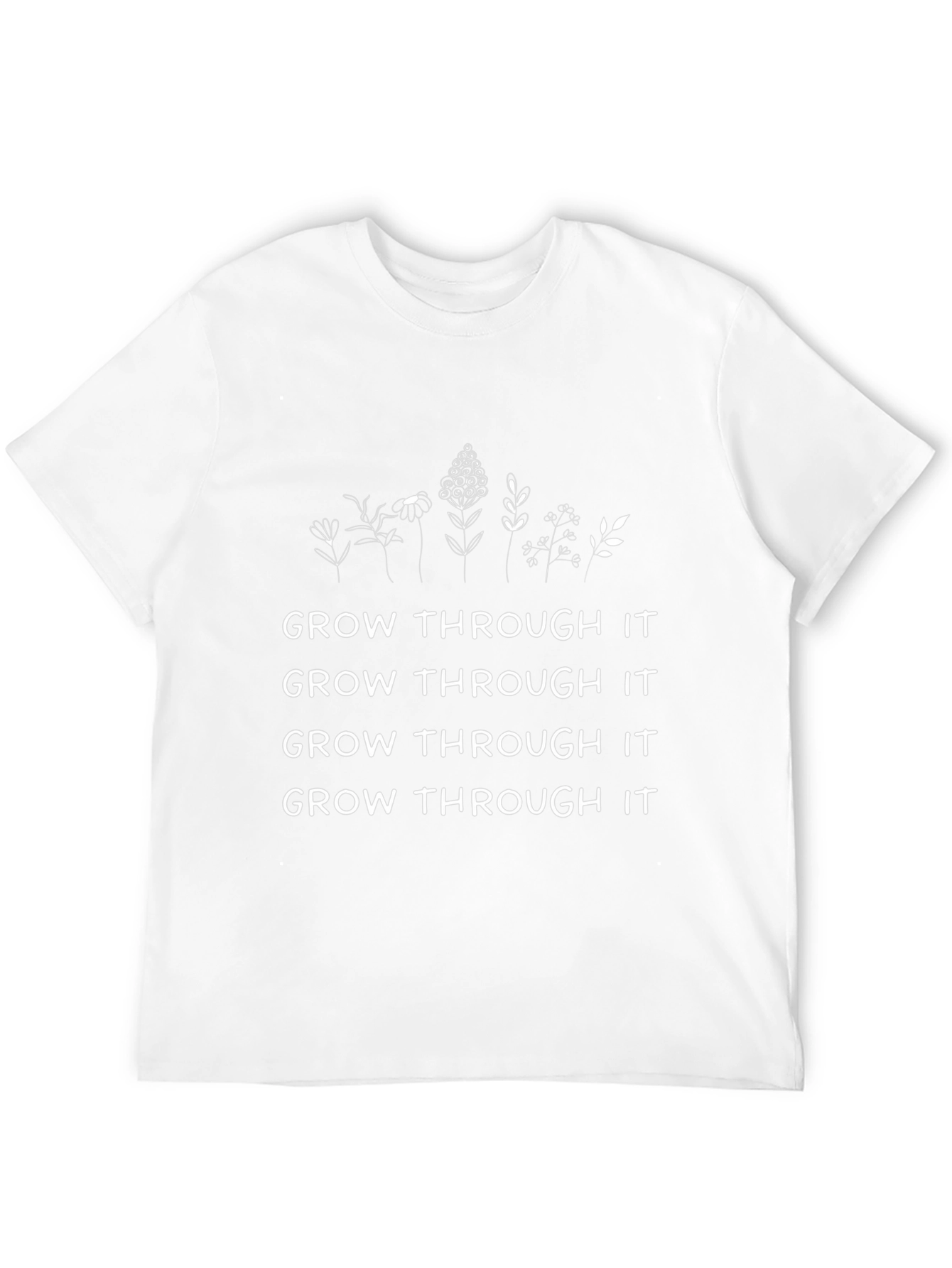 Grow Through It Black Graphic Tee