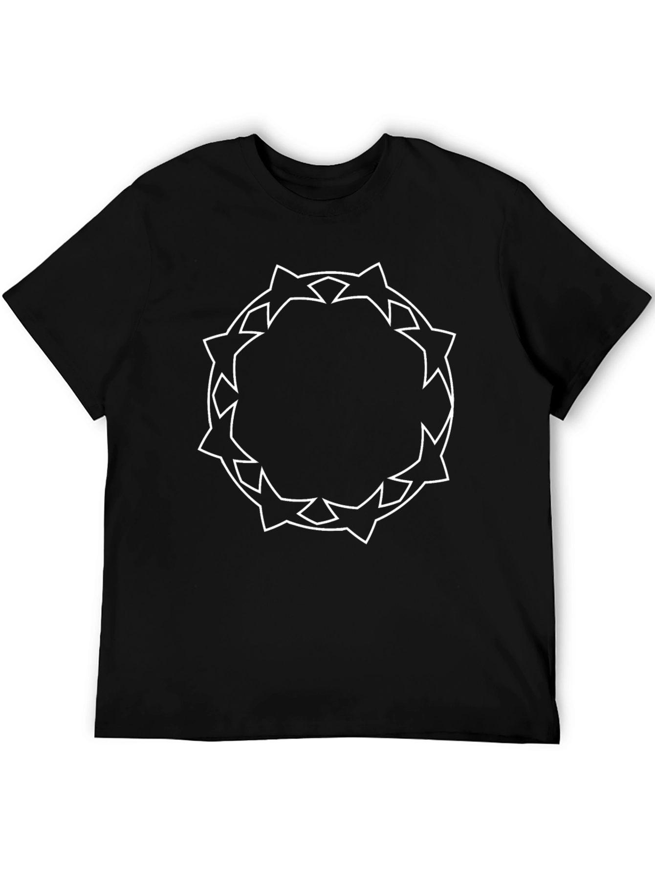 Geometric Crown T-Shirt - Modern Graphic Tee