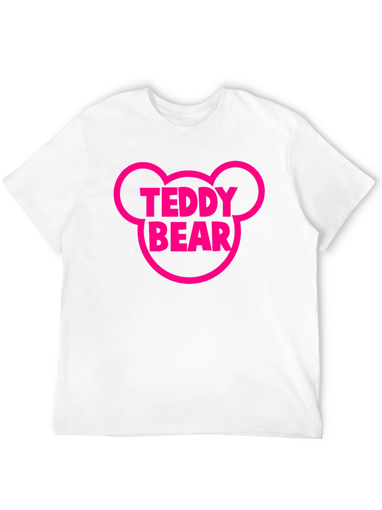 Teddy Bear Mouse Head Black T-Shirt
