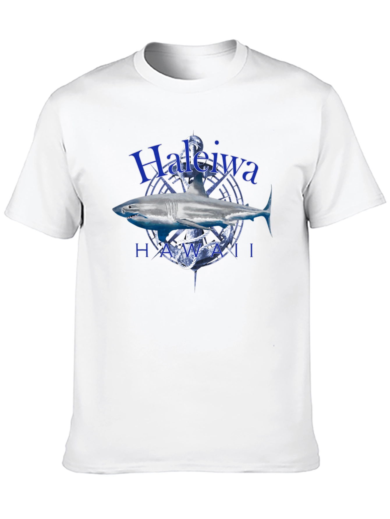 Haleiwa Hawaii Shark T-Shirt - Anchor Graphic