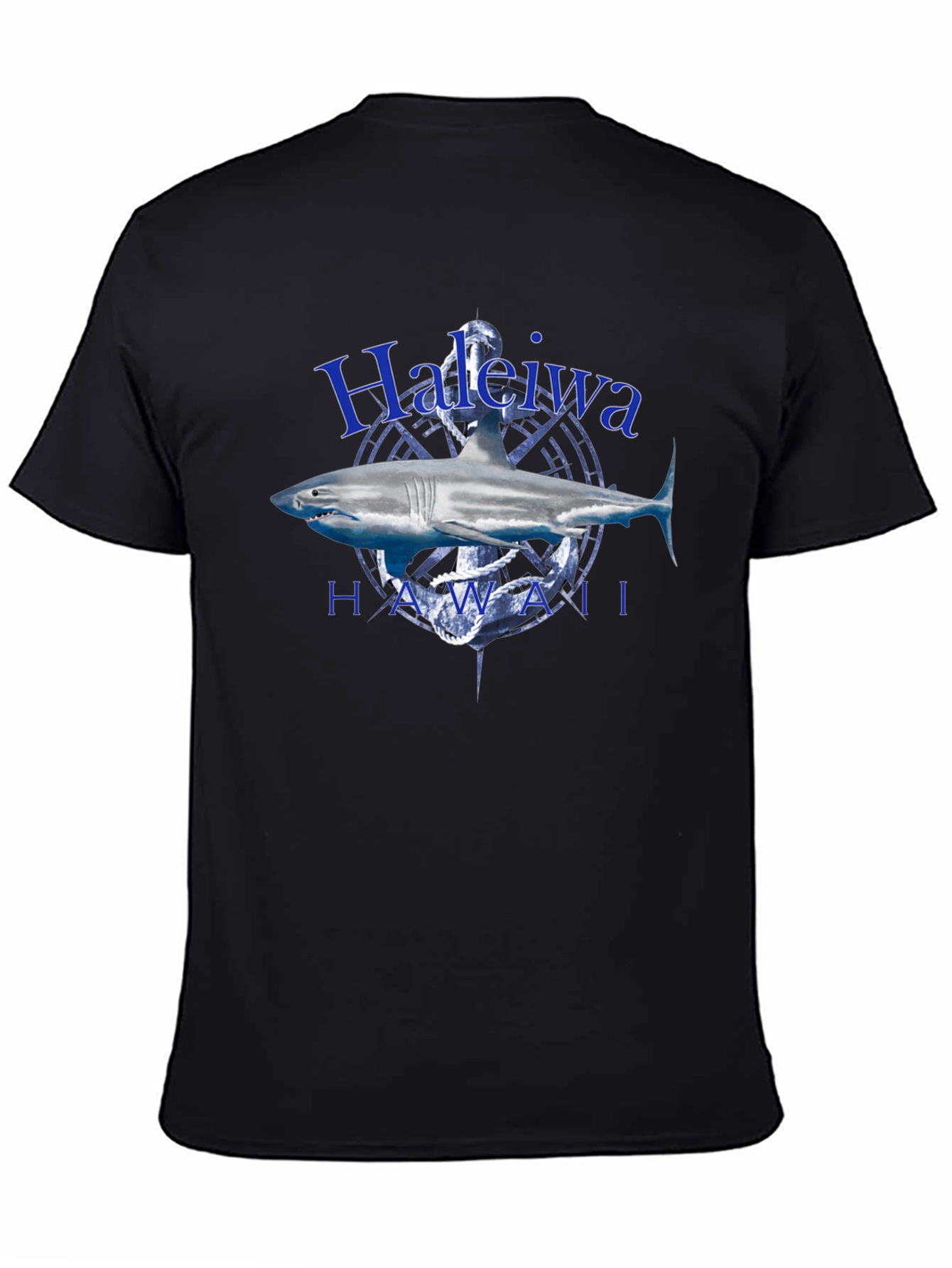 Haleiwa Hawaii Shark T-Shirt - Anchor Graphic