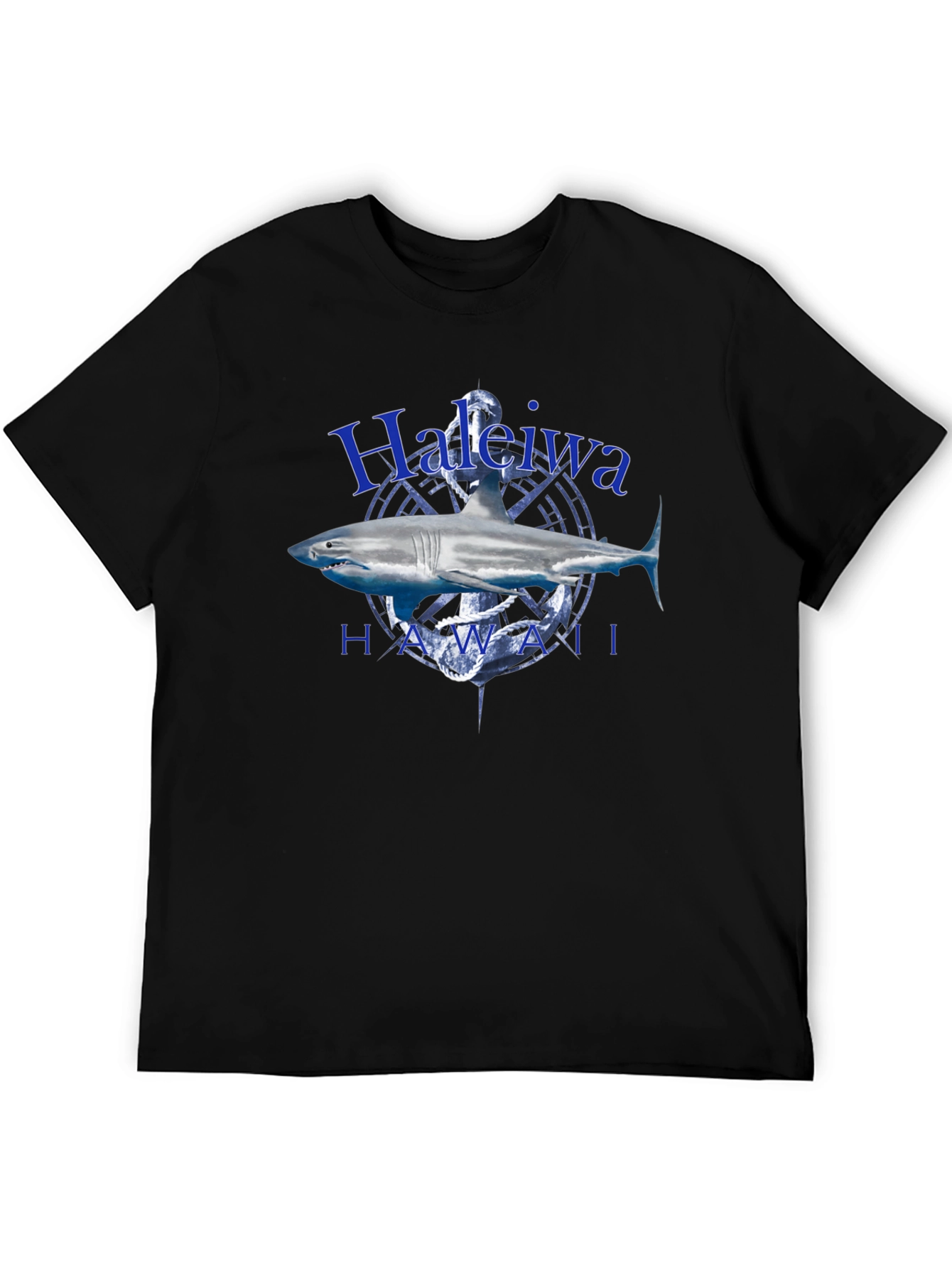 Haleiwa Hawaii Shark T-Shirt - Anchor Graphic