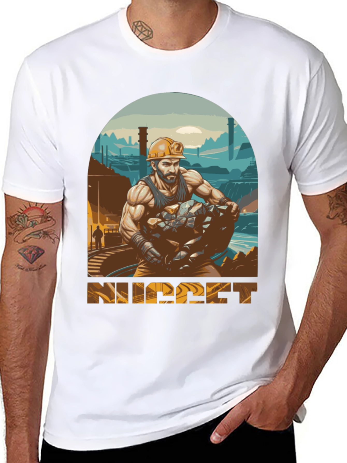 Miner Graphic Tee - Industrial Strength Design