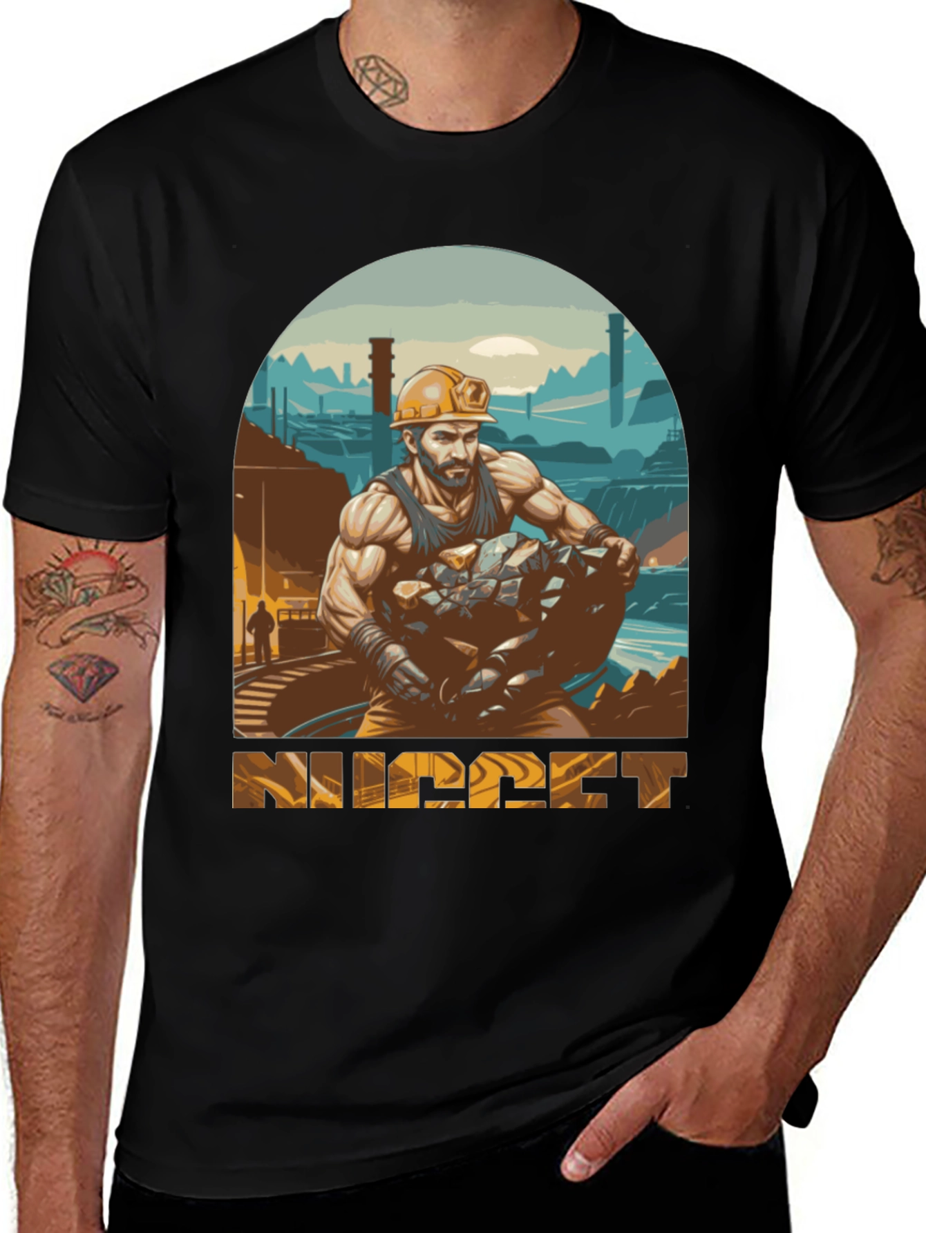 Miner Graphic Tee - Industrial Strength Design