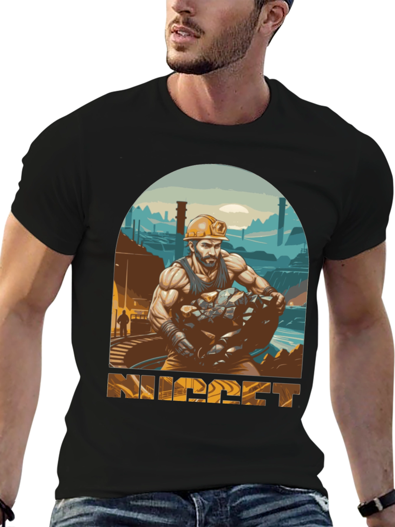 Miner Graphic Tee - Industrial Strength Design