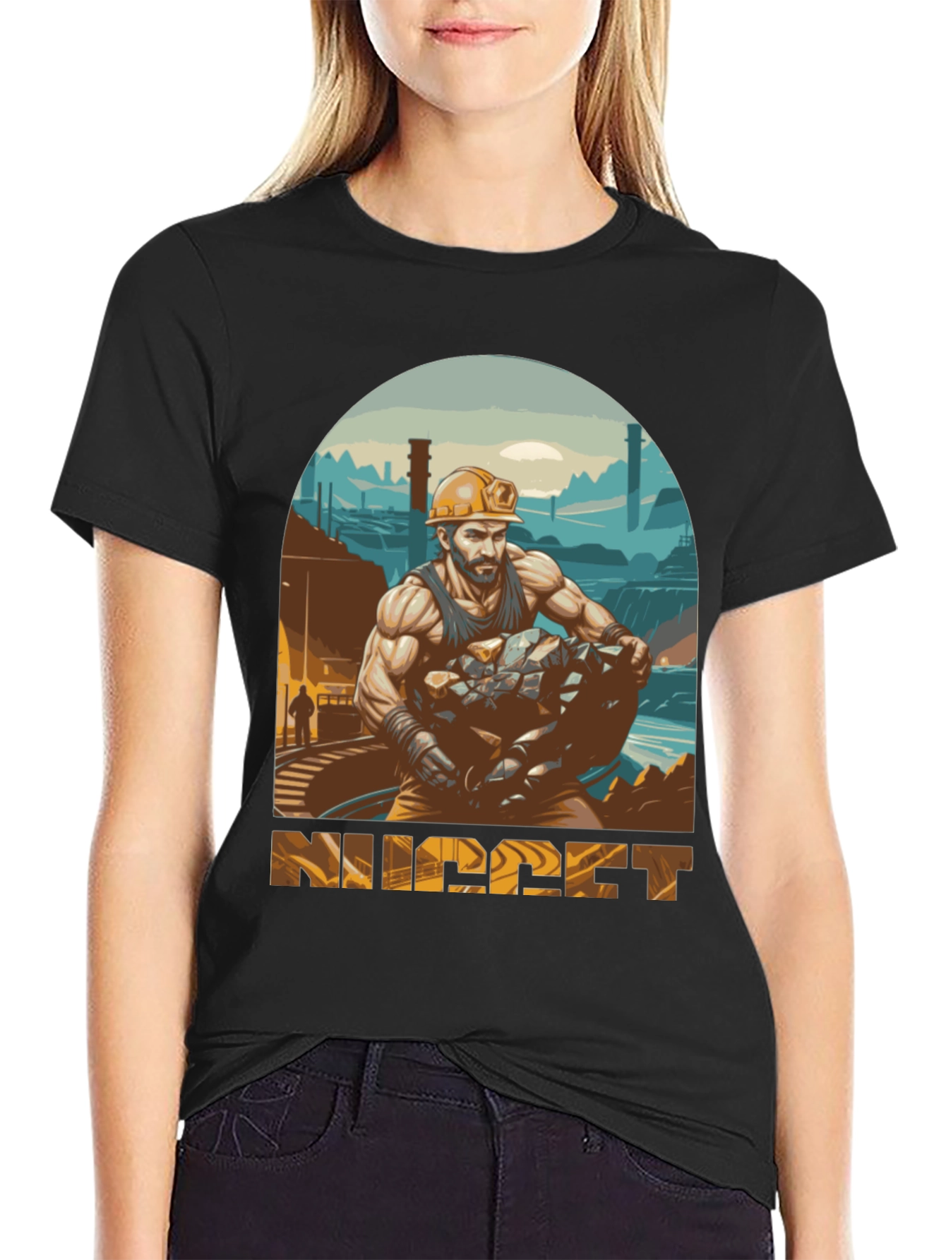Miner Graphic Tee - Industrial Strength Design