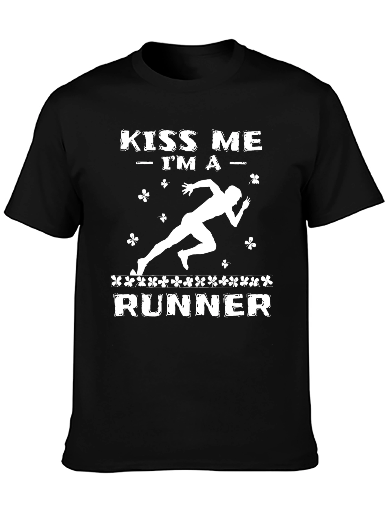 Kiss Me Im A Runner Graphic T-Shirt