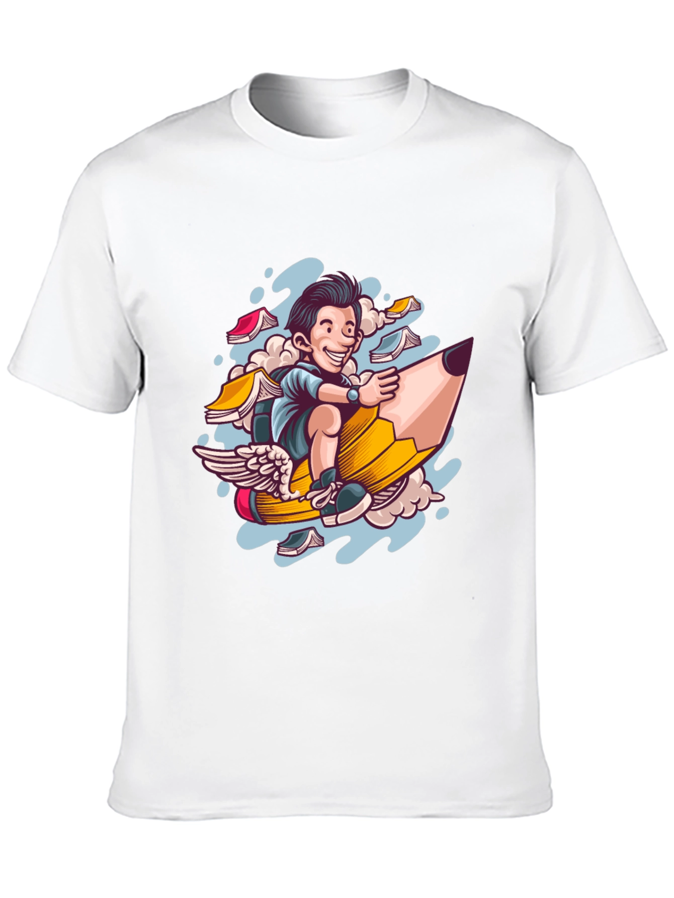 Pencil Ride T-Shirt - Fly High with Imagination!
