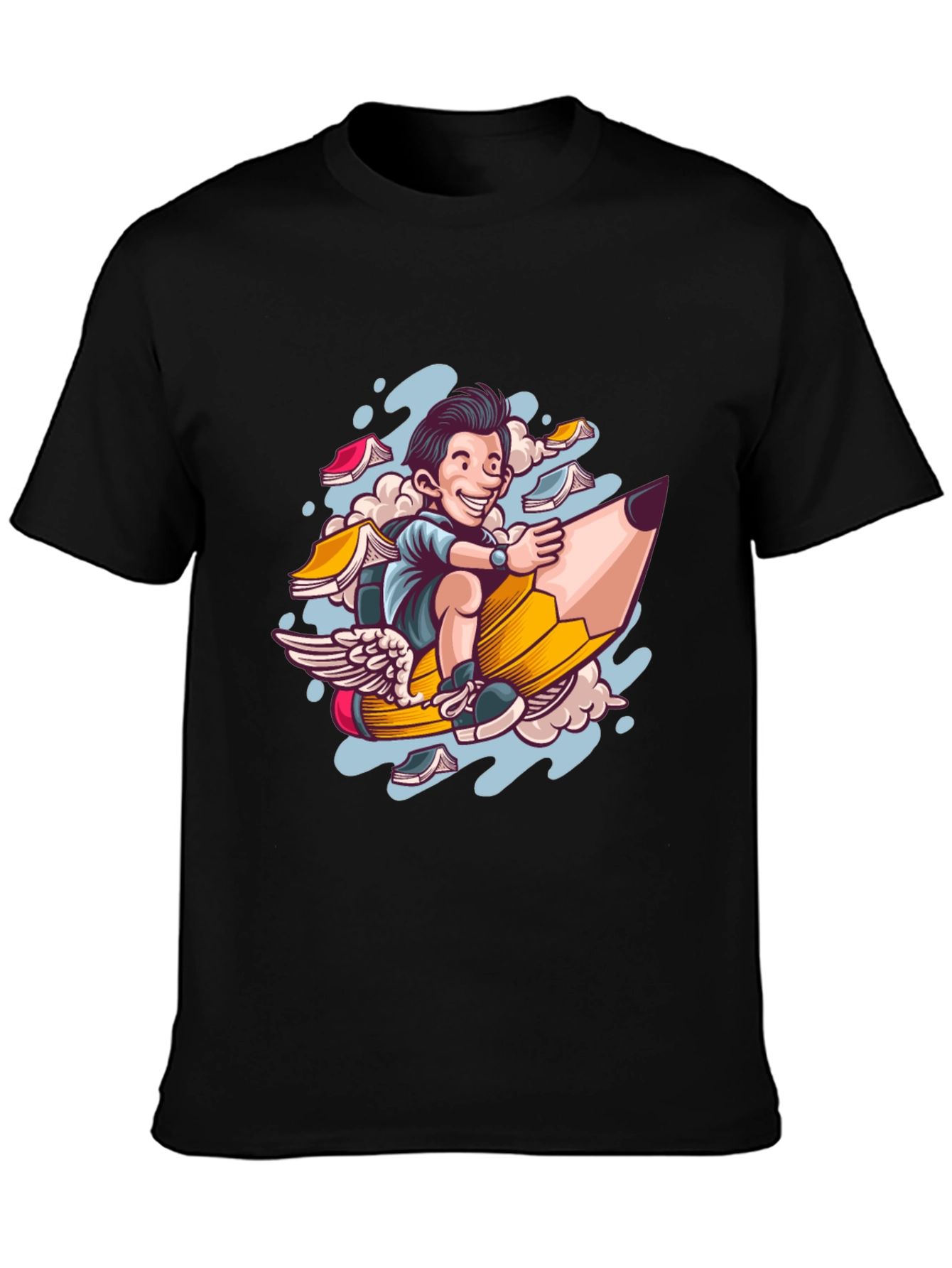 Pencil Ride T-Shirt - Fly High with Imagination!