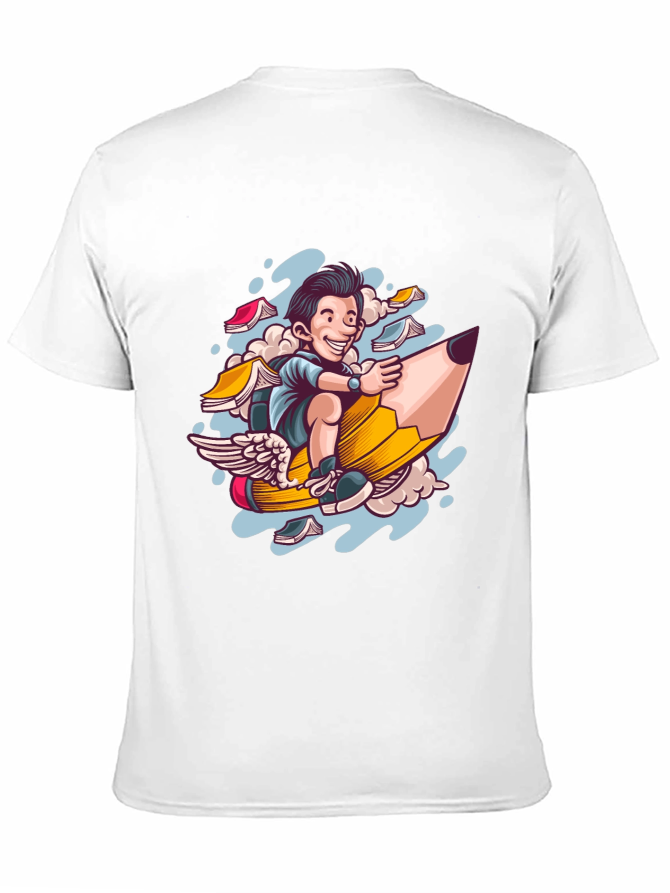 Pencil Ride T-Shirt - Fly High with Imagination!