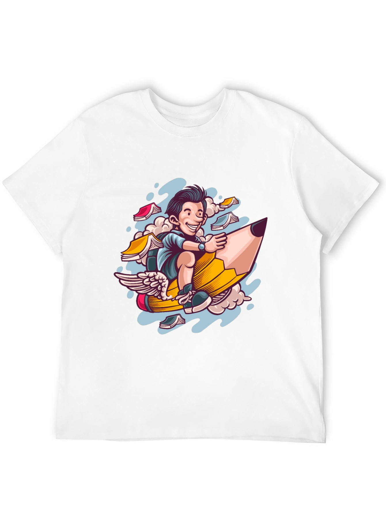 Pencil Ride T-Shirt - Fly High with Imagination!
