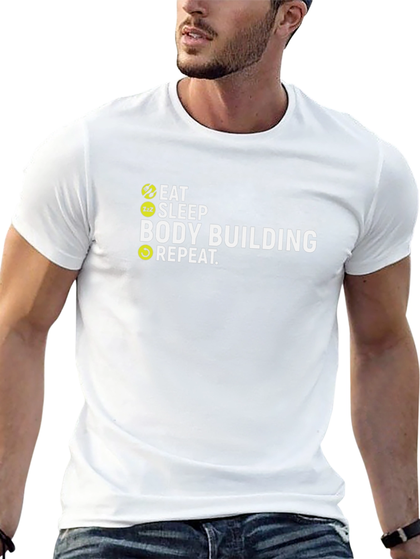 Eat Sleep Bodybuilding Repeat T-Shirt