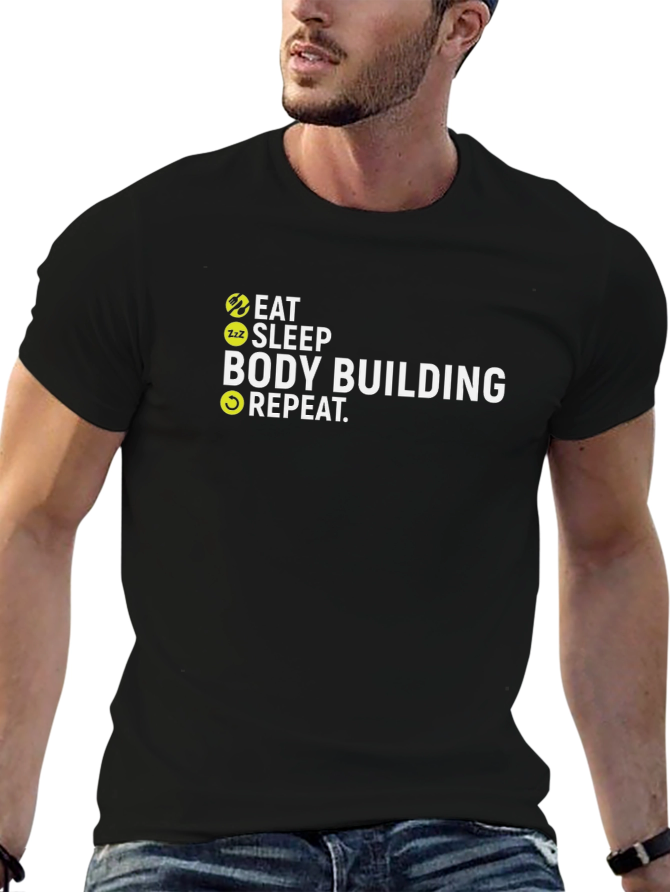 Eat Sleep Bodybuilding Repeat T-Shirt