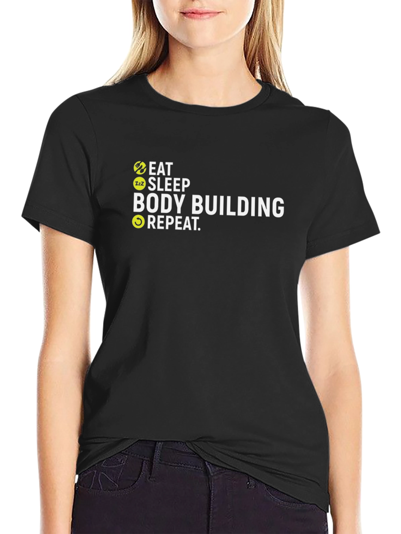 Eat Sleep Bodybuilding Repeat T-Shirt