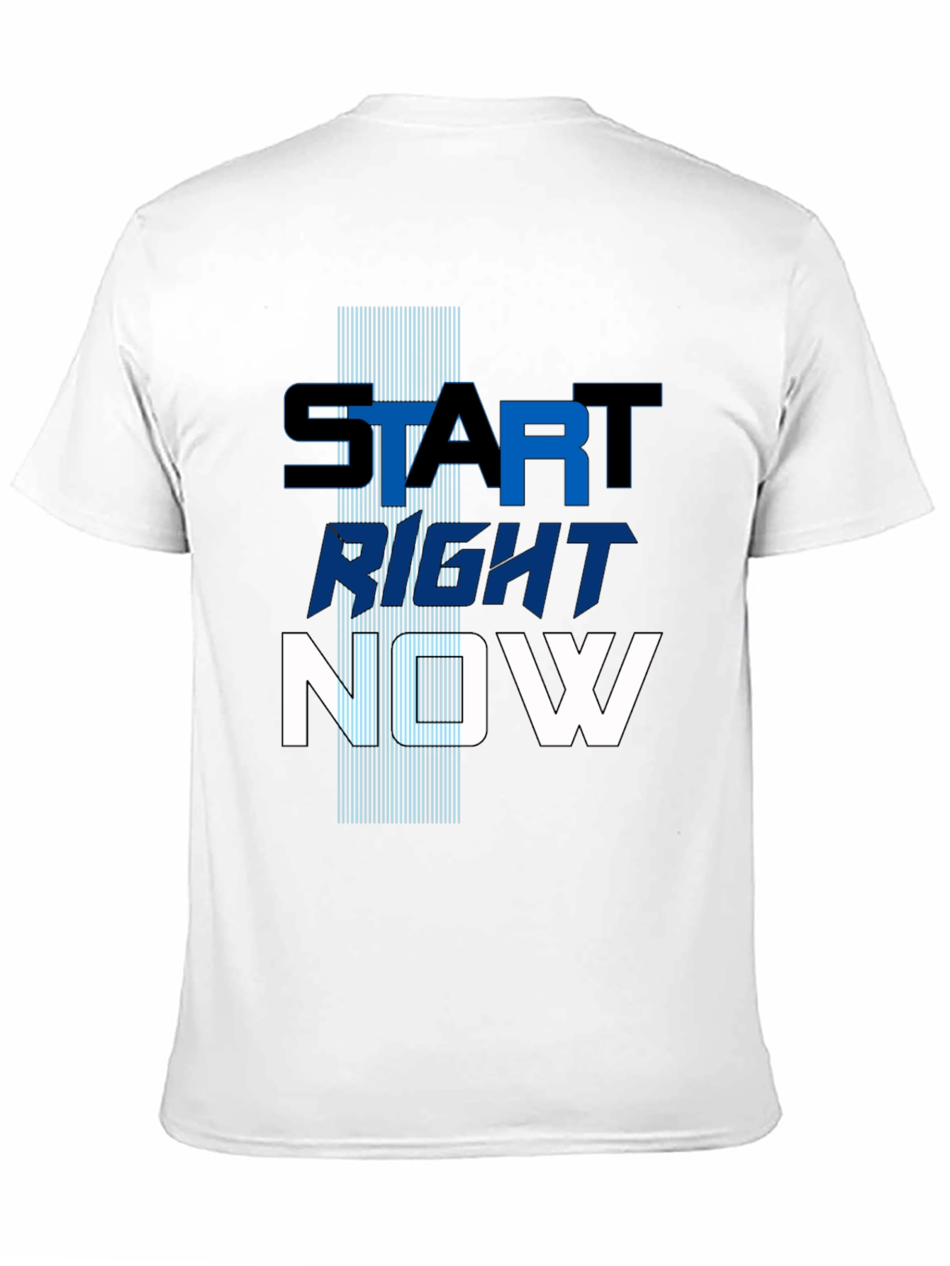 Start Right Now Mens Graphic Tee - Inspiring Design