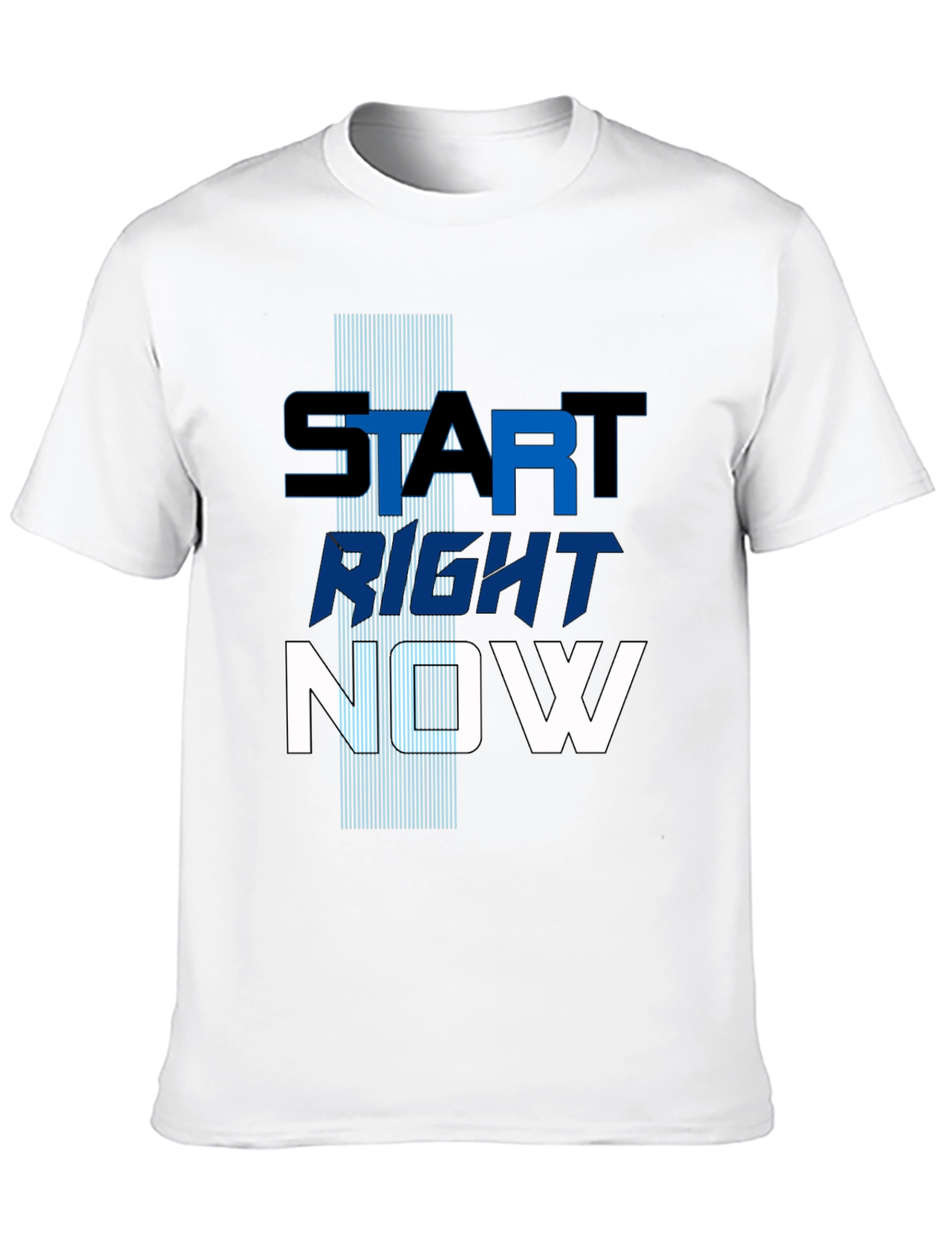 Start Right Now Mens Graphic Tee - Inspiring Design