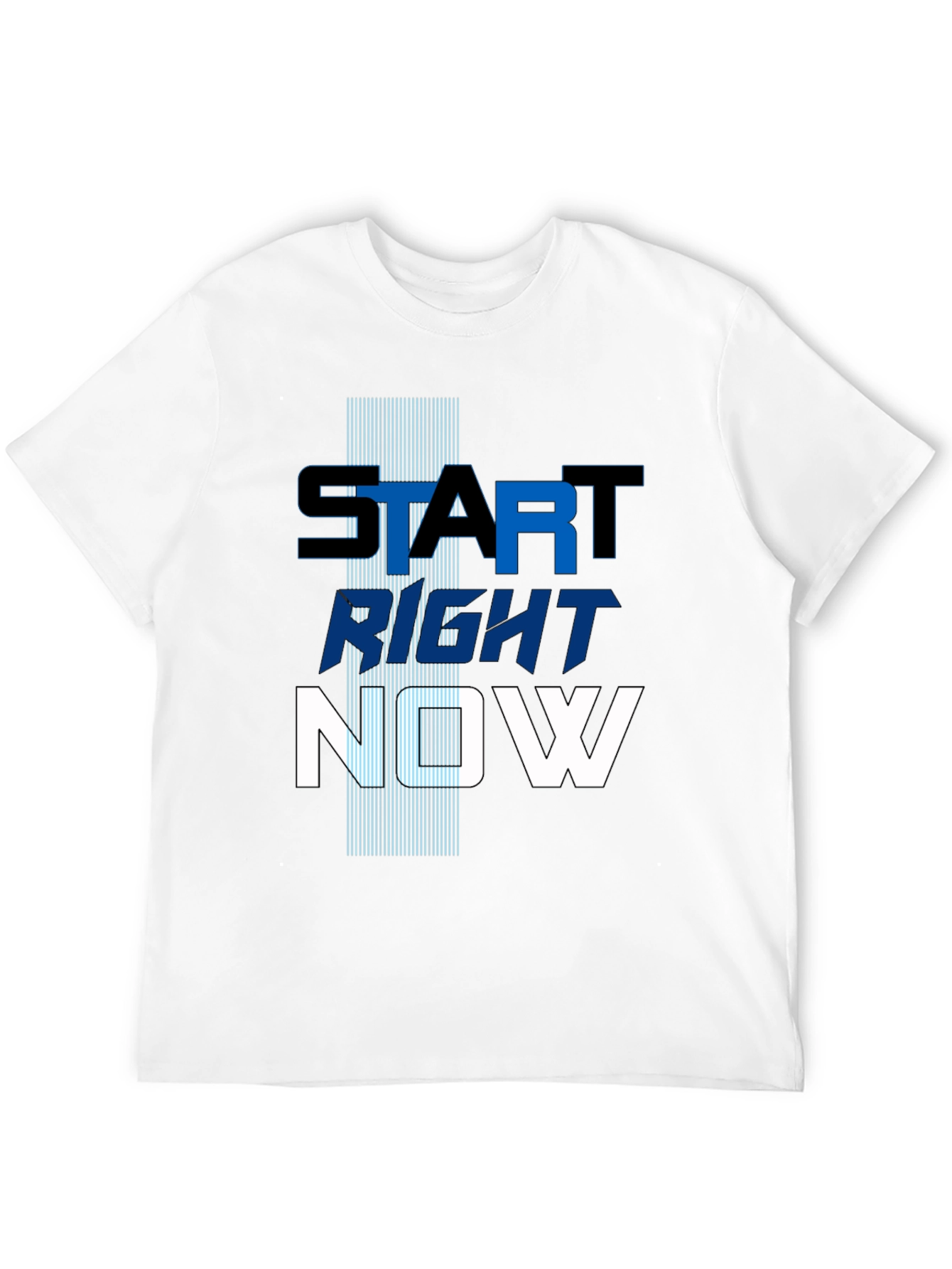 Start Right Now Mens Graphic Tee - Inspiring Design