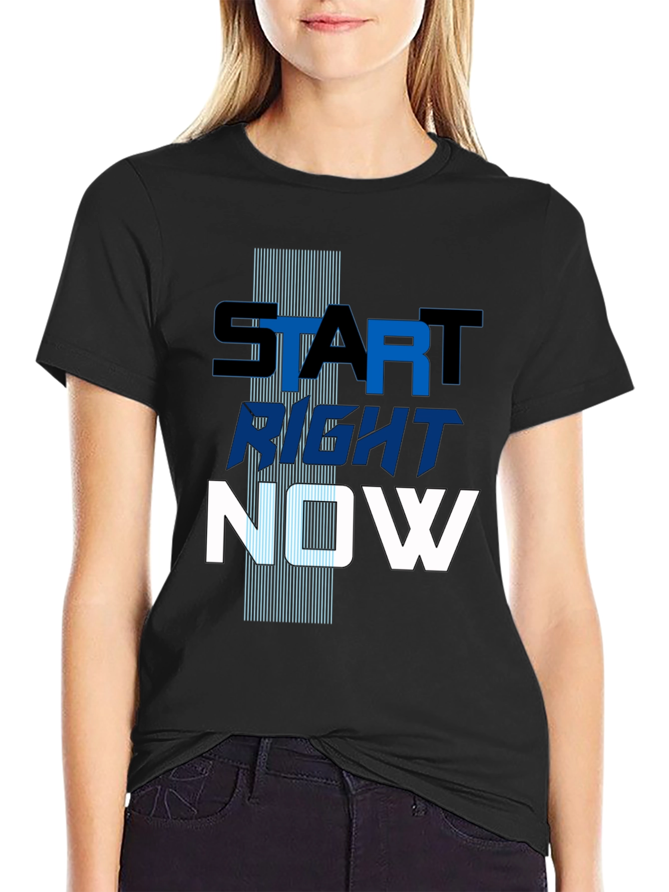 Start Right Now Mens Graphic Tee - Inspiring Design