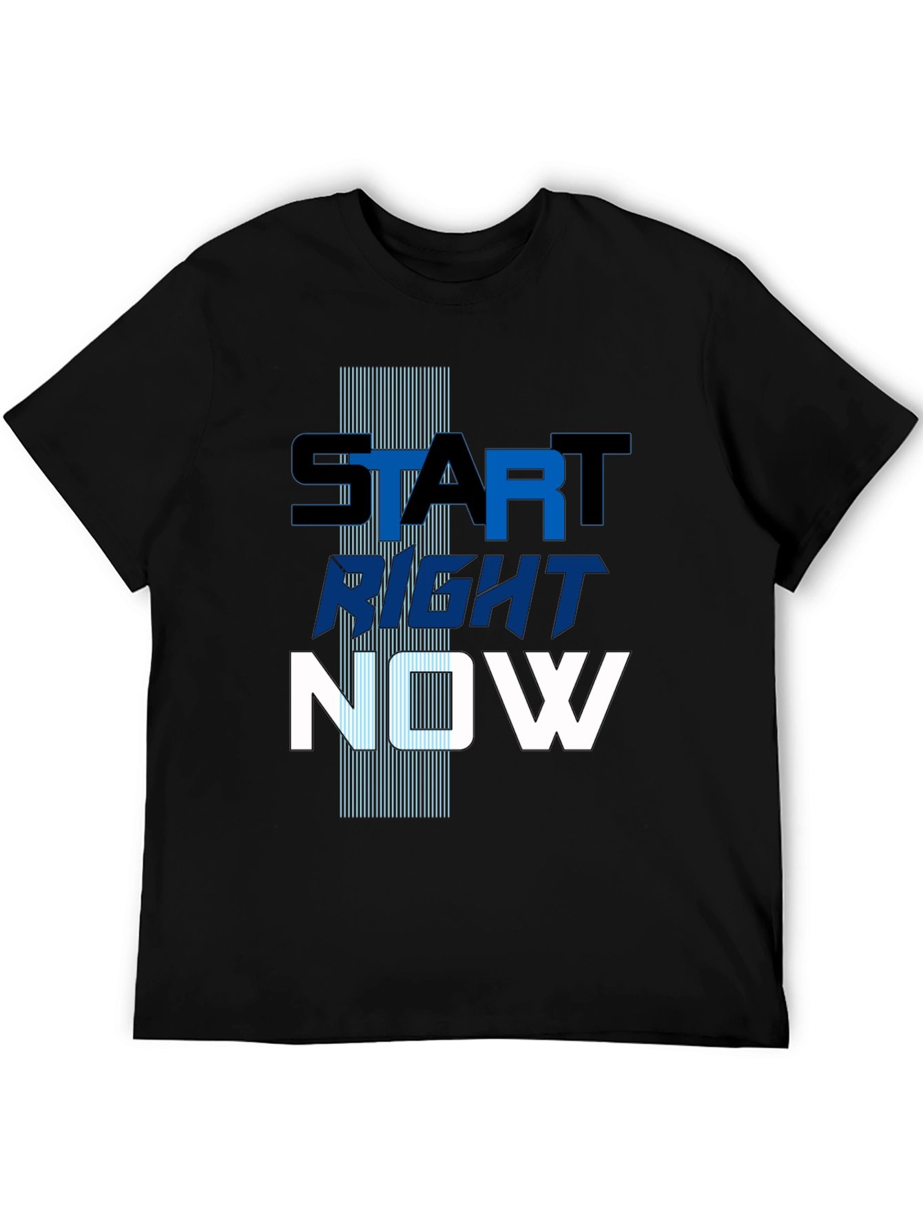 Start Right Now Mens Graphic Tee - Inspiring Design