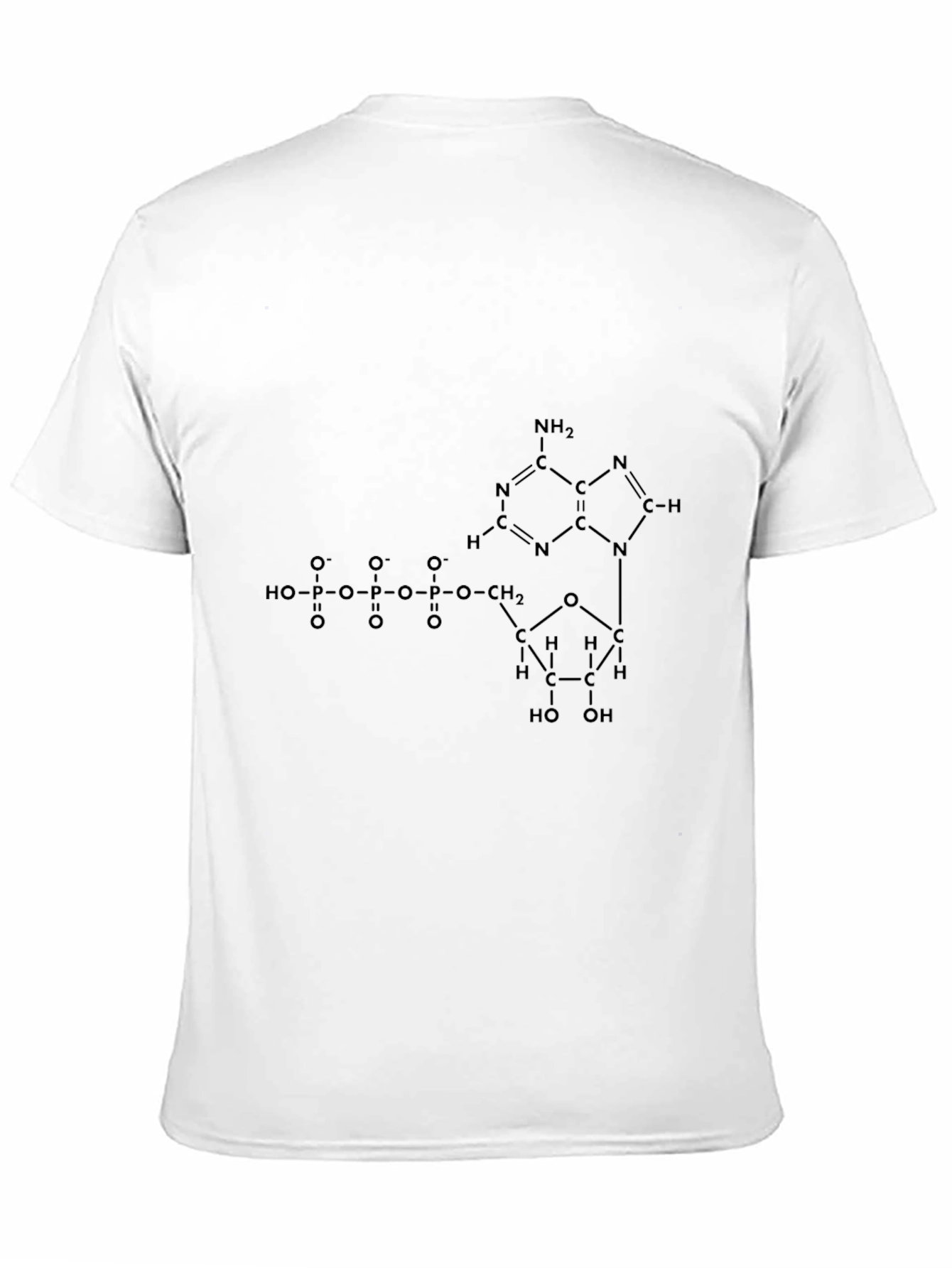 Science T-Shirt: Adenosine Triphosphate ATP Molecule Design