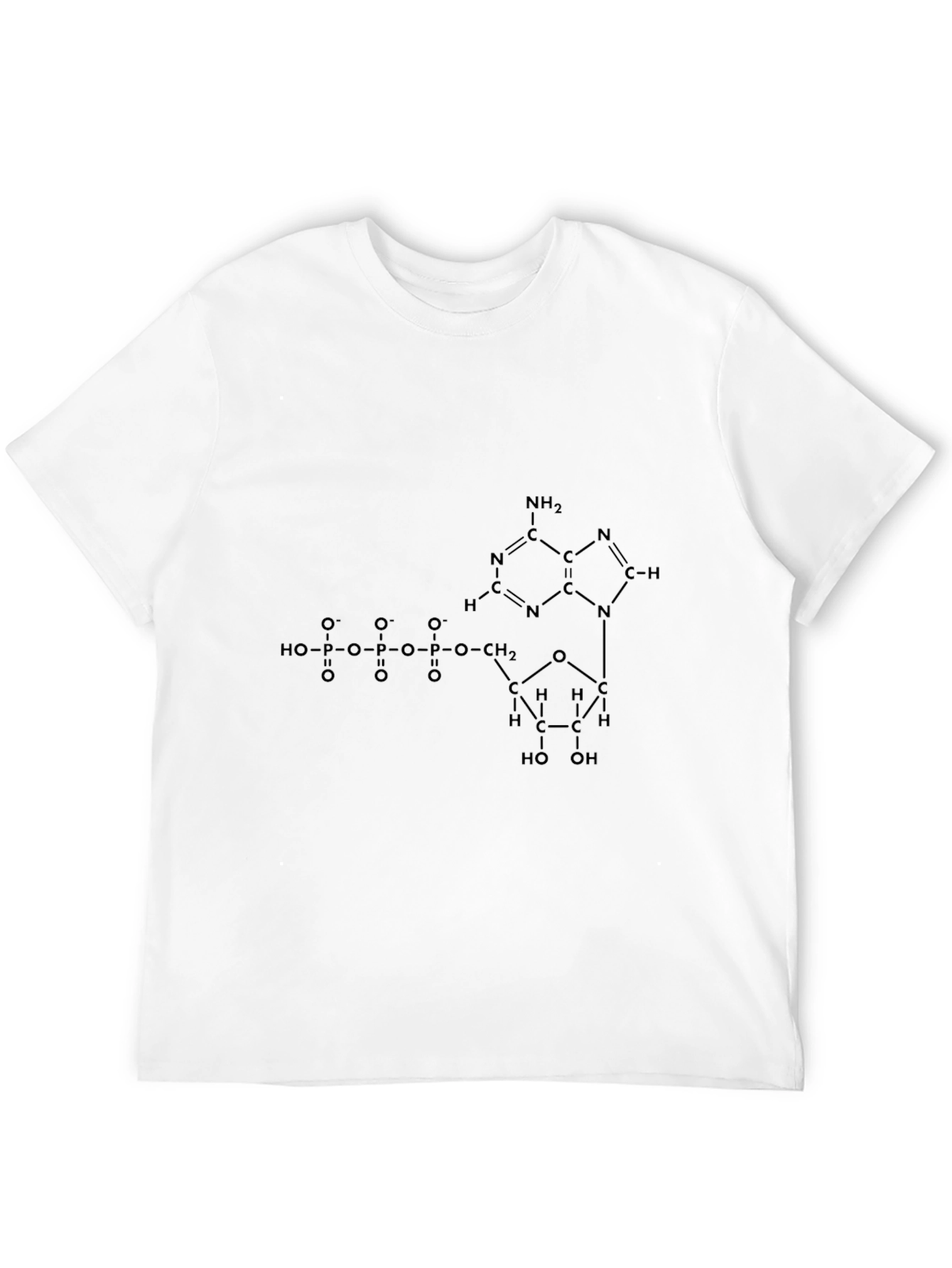 Science T-Shirt: Adenosine Triphosphate ATP Molecule Design