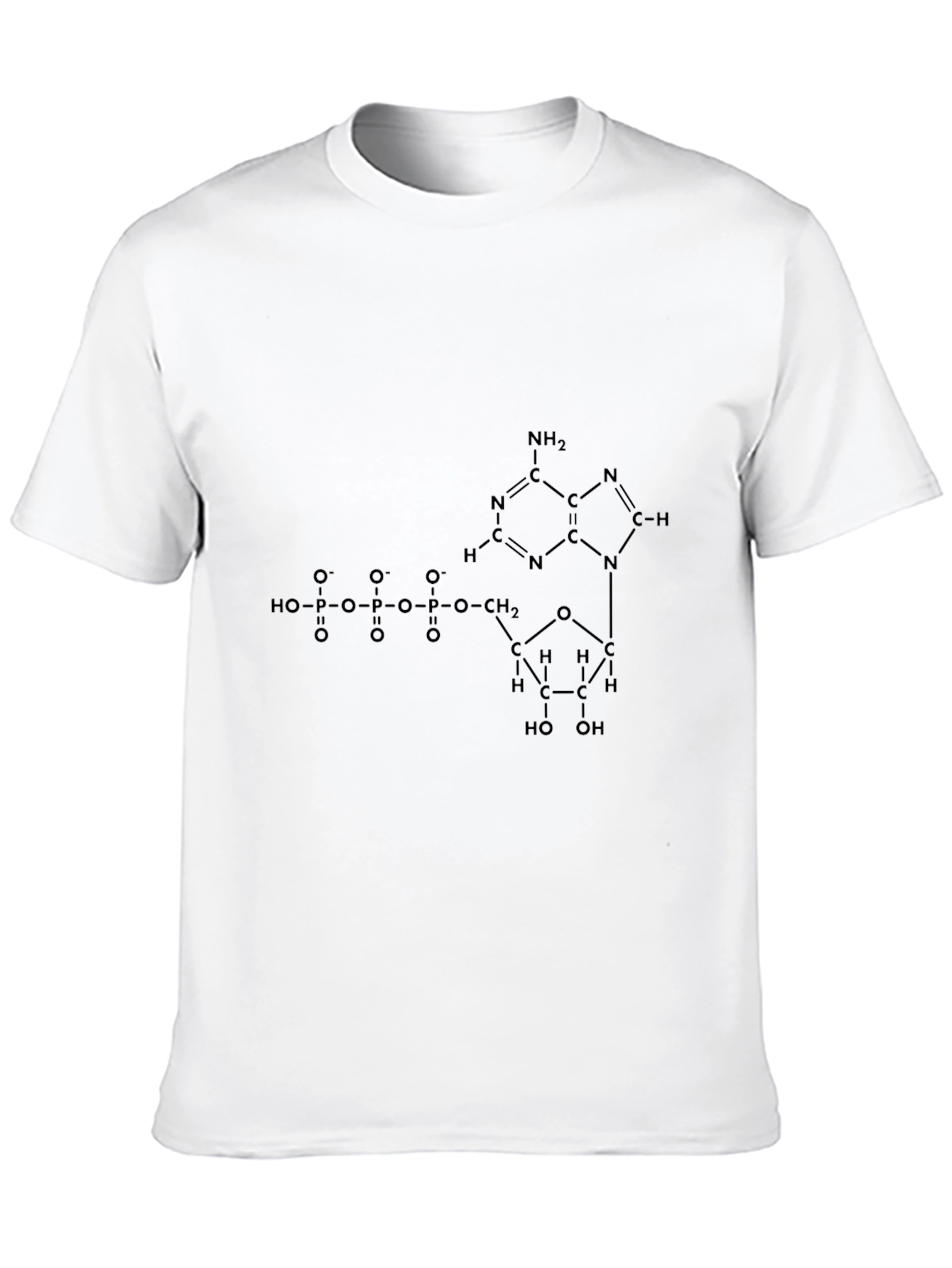 Science T-Shirt: Adenosine Triphosphate ATP Molecule Design