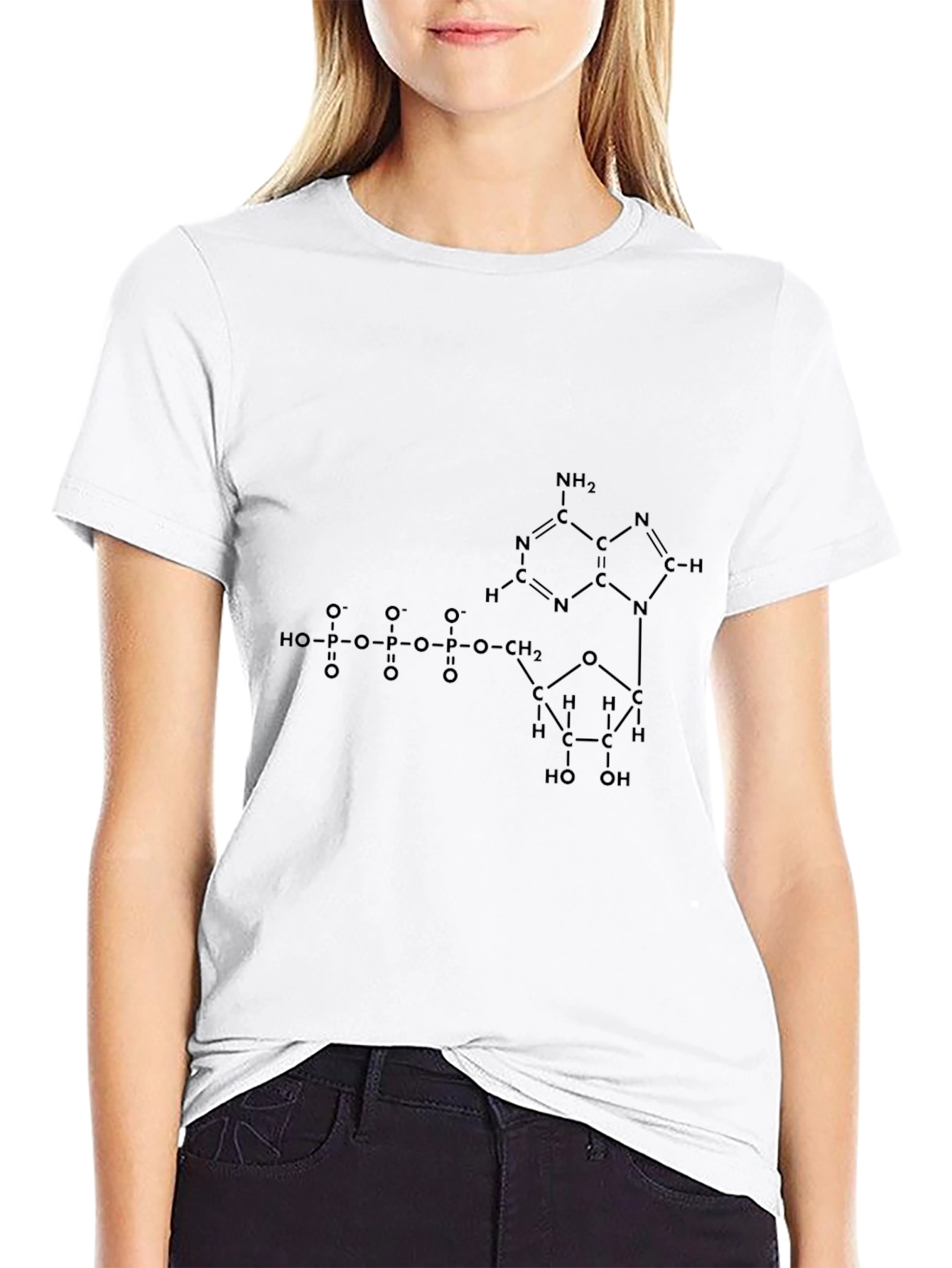 Science T-Shirt: Adenosine Triphosphate ATP Molecule Design
