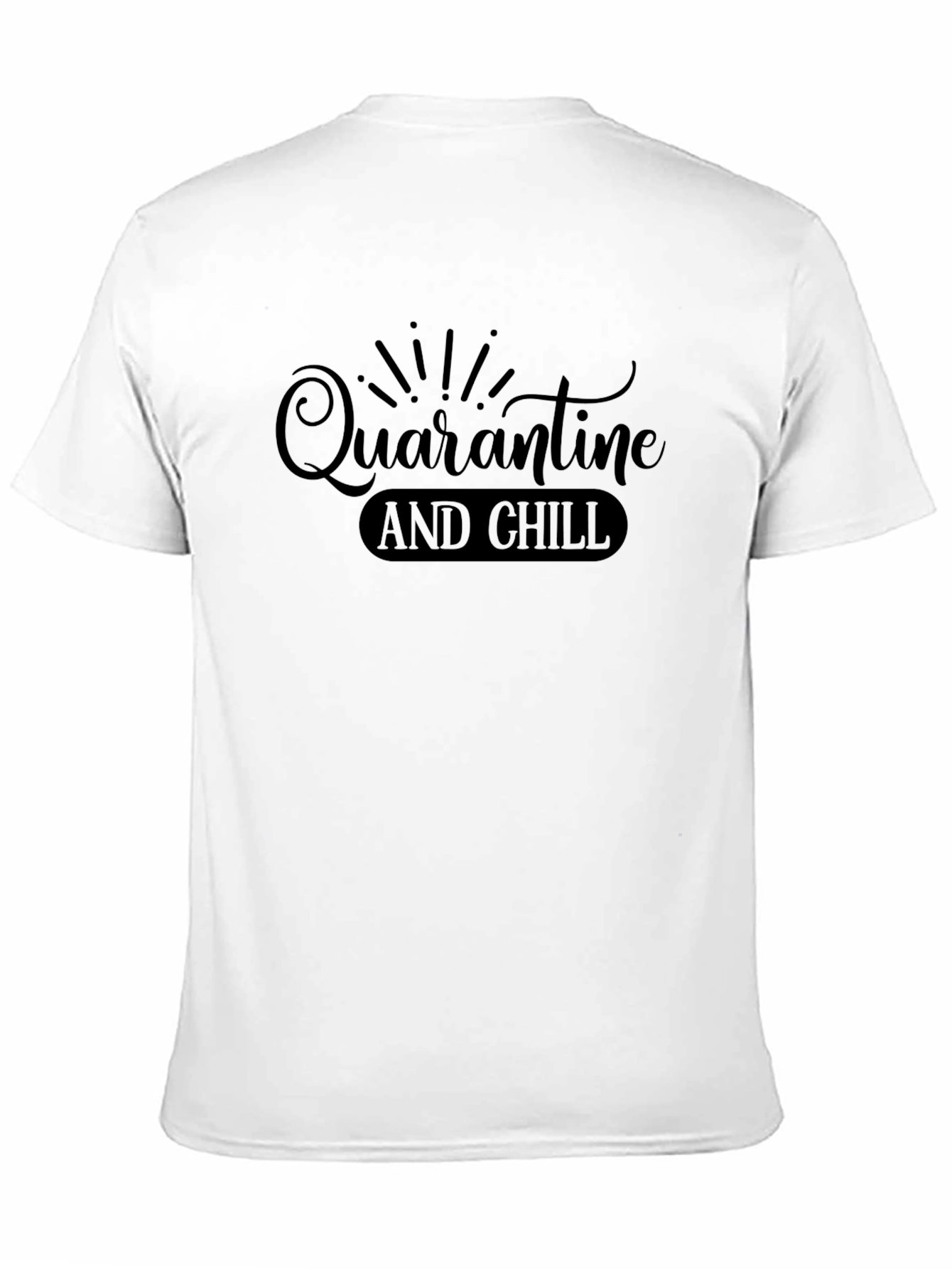 Quarantine and Chill Graphic Tee - Mens Black T-Shirt