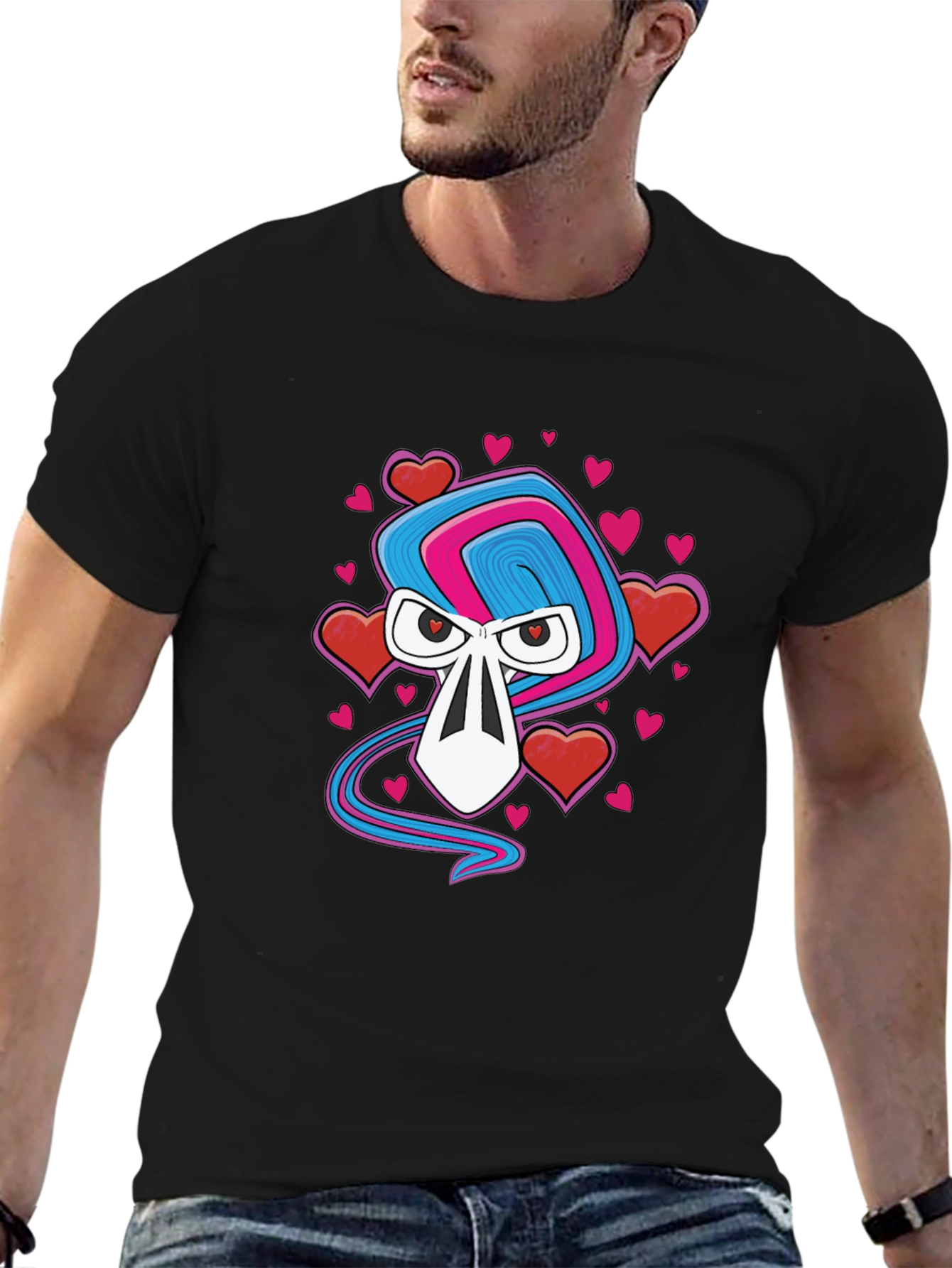 Heart Ghost T-Shirt - Spooky Valentines Day Tee
