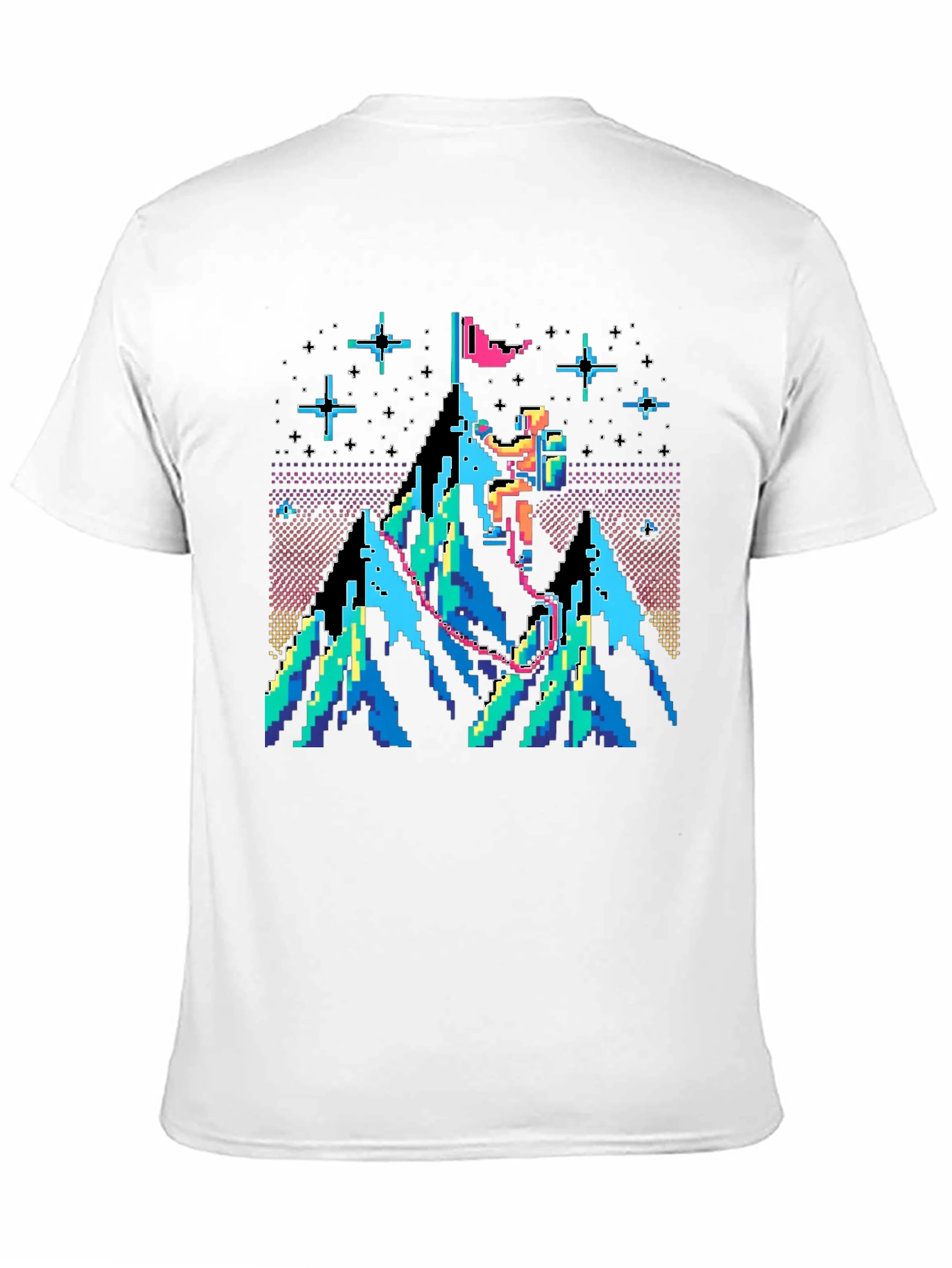 Pixel Climber Graphic T-Shirt - Retro Gaming Style Tee
