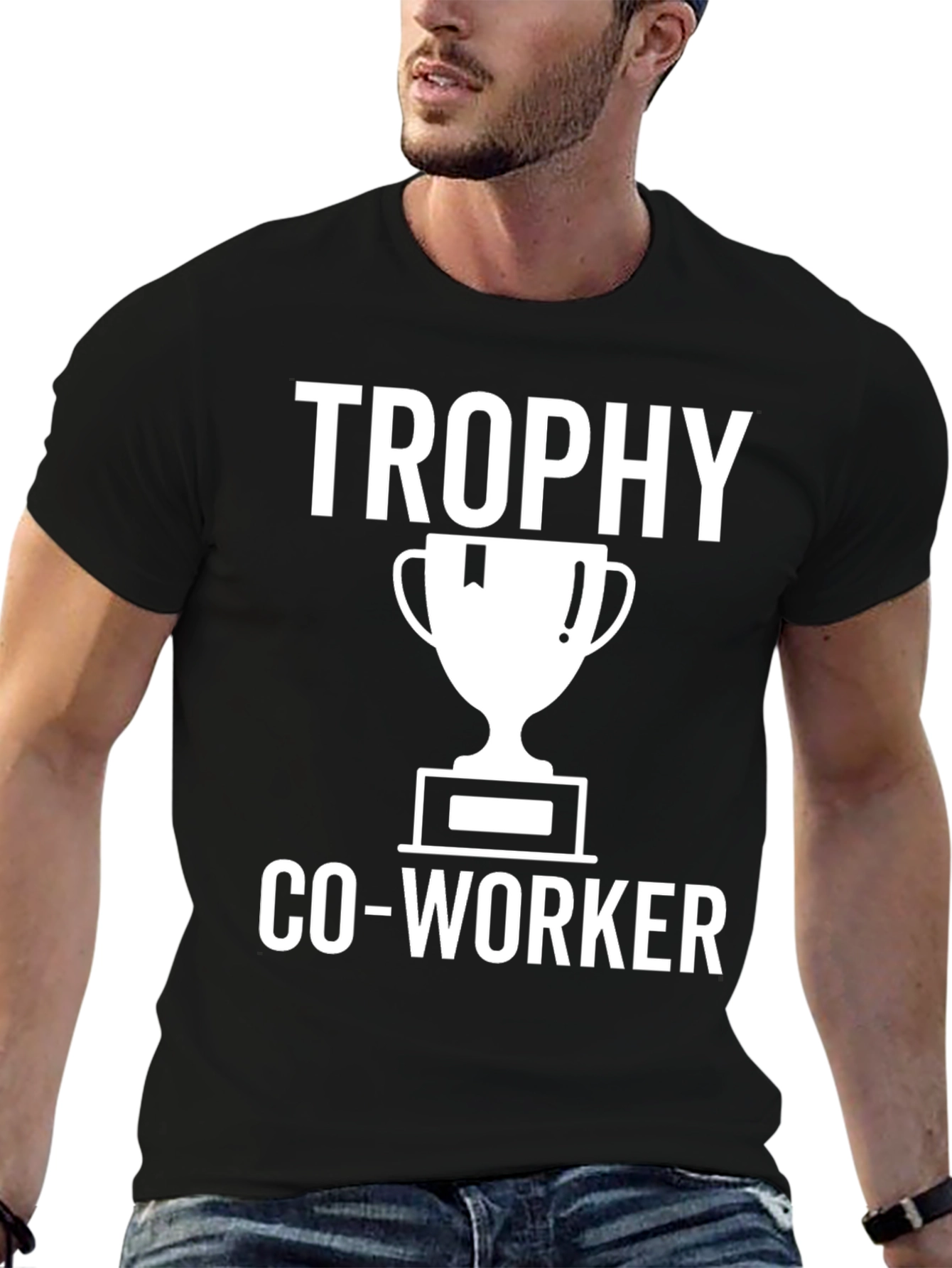 Trophy Co-Worker Graphic Tee - Black