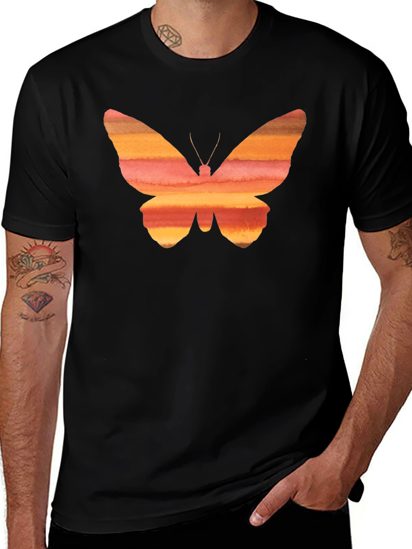 Butterfly Sunset Graphic Tee