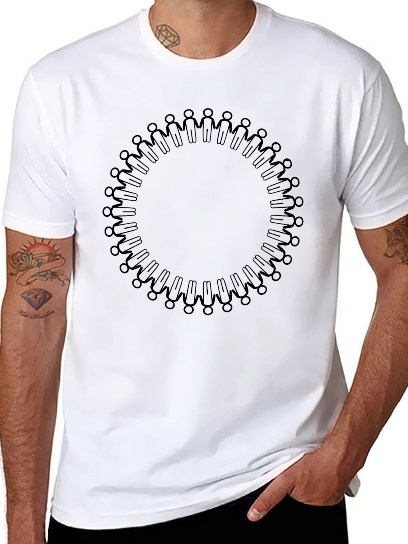 Unity Circle Graphic Black T-Shirt