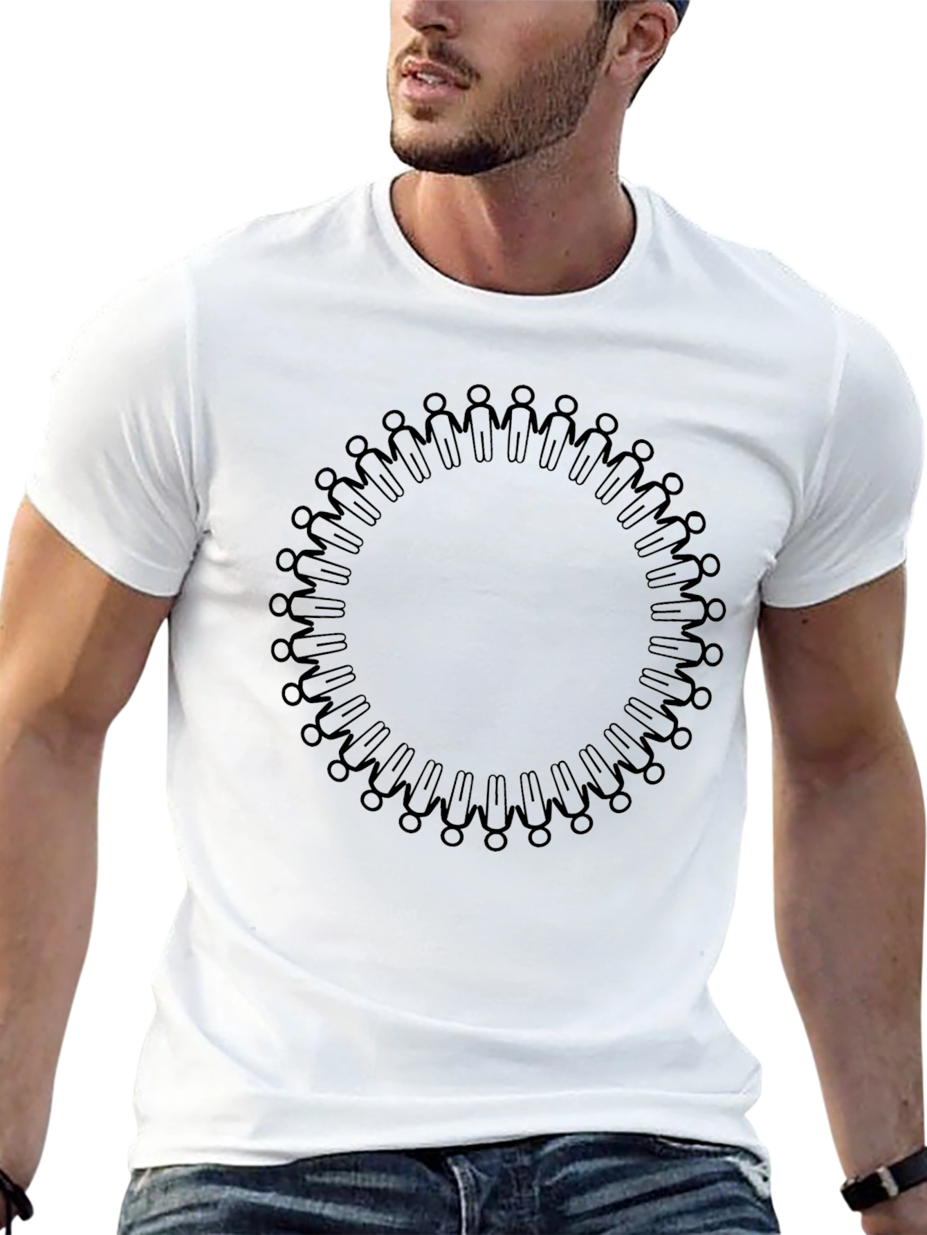 Unity Circle Graphic Black T-Shirt