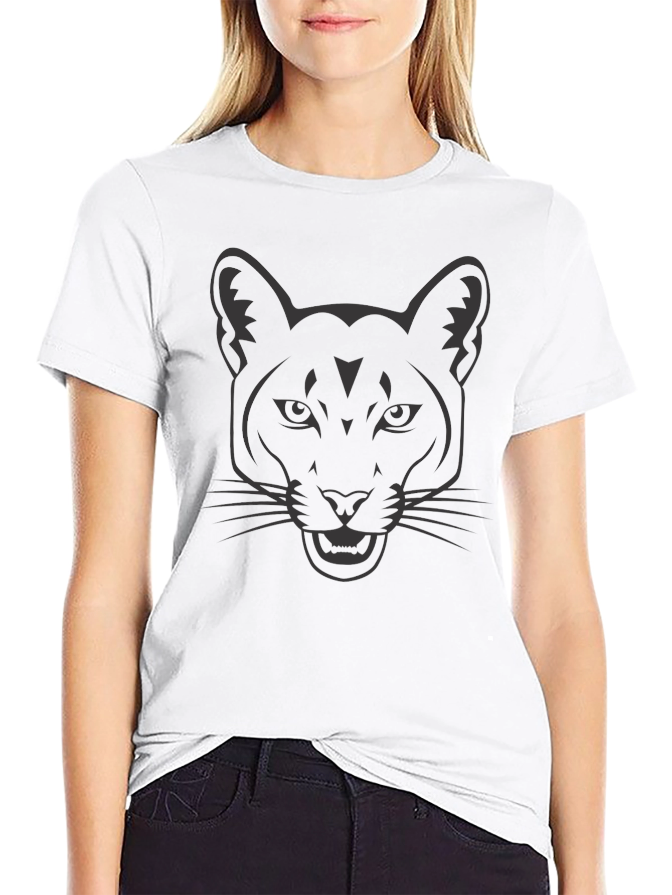 Cool Cat Graphic Tee - Mens Black T-Shirt