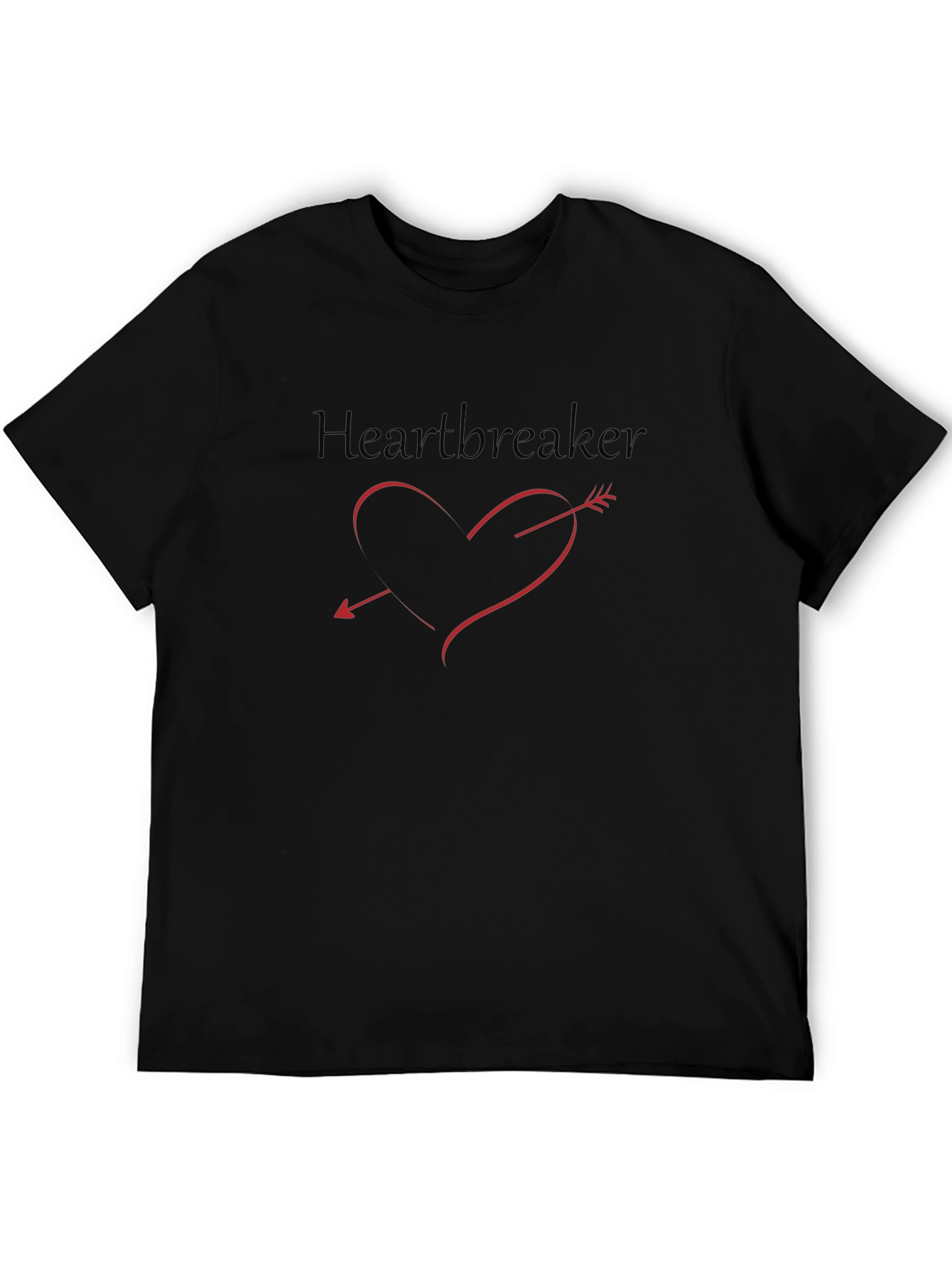 Heartbreaker Tee - Red Heart & Arrow Graphic T-Shirt