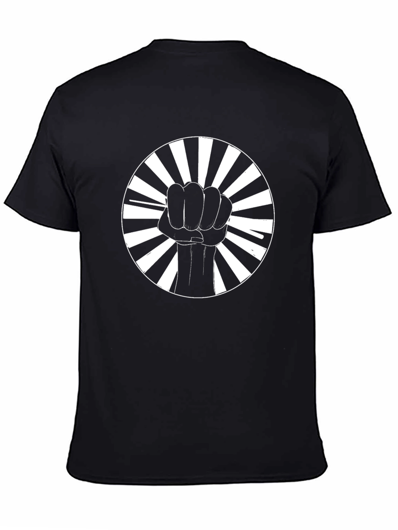 Black Fist Power Symbol Graphic Tee - Mens